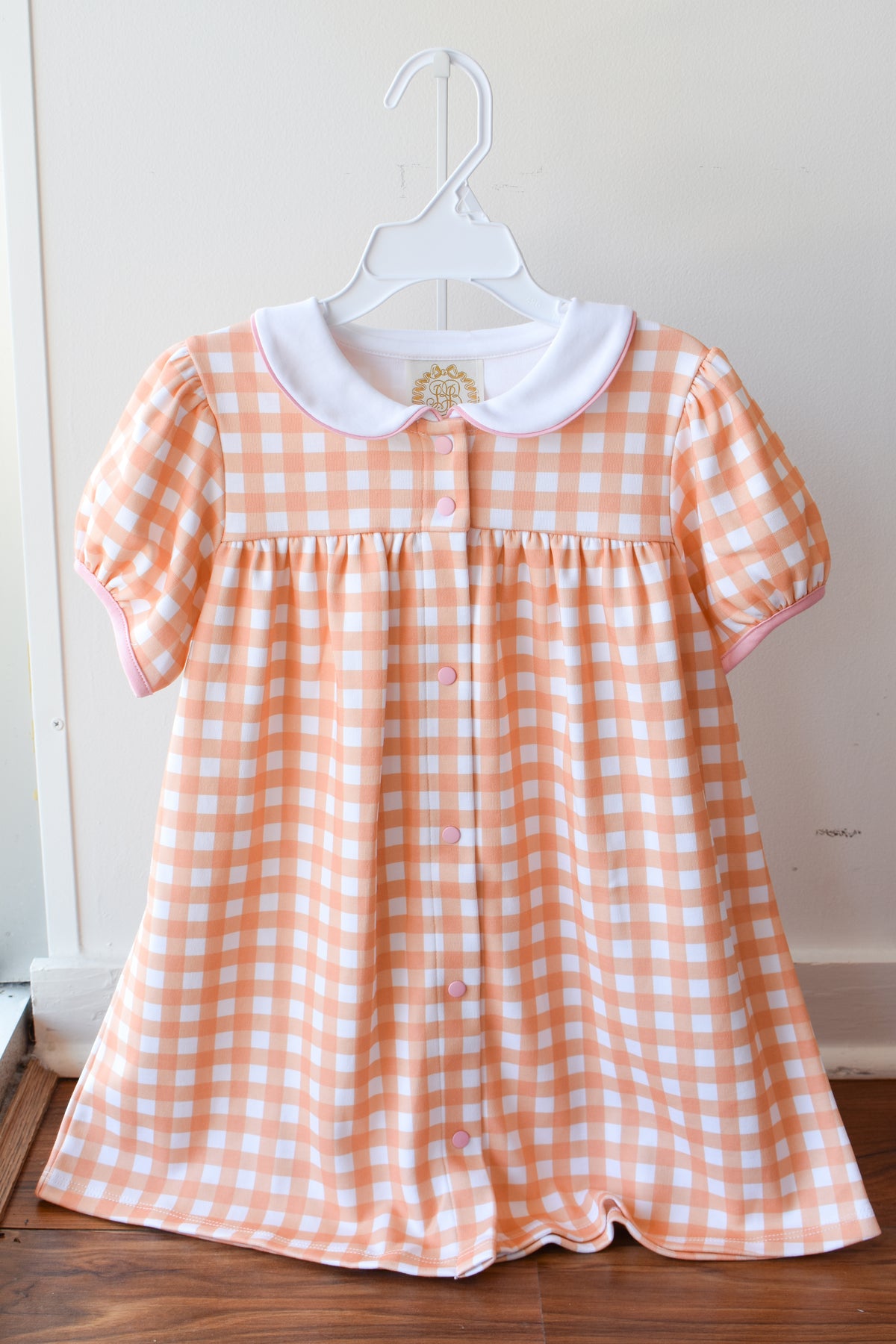 Tabitha's Heavyweight Knit Dress-Seashore Sherbet Gingham