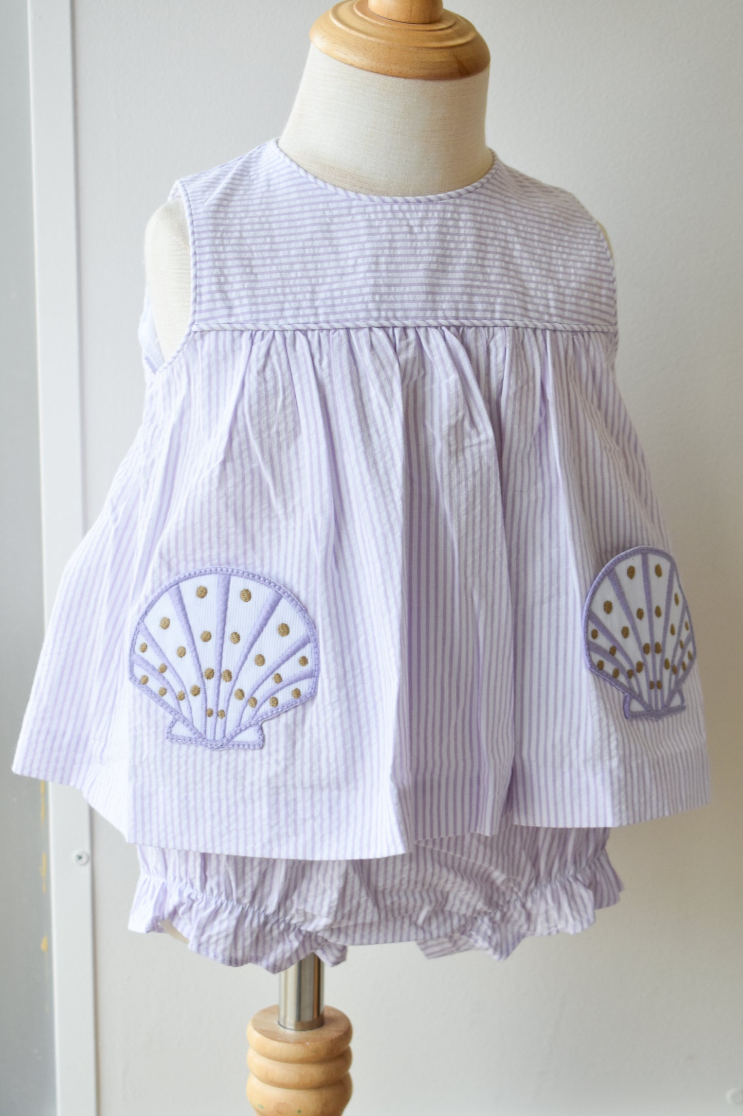 Applique Pocket Diaper Set-Seashells