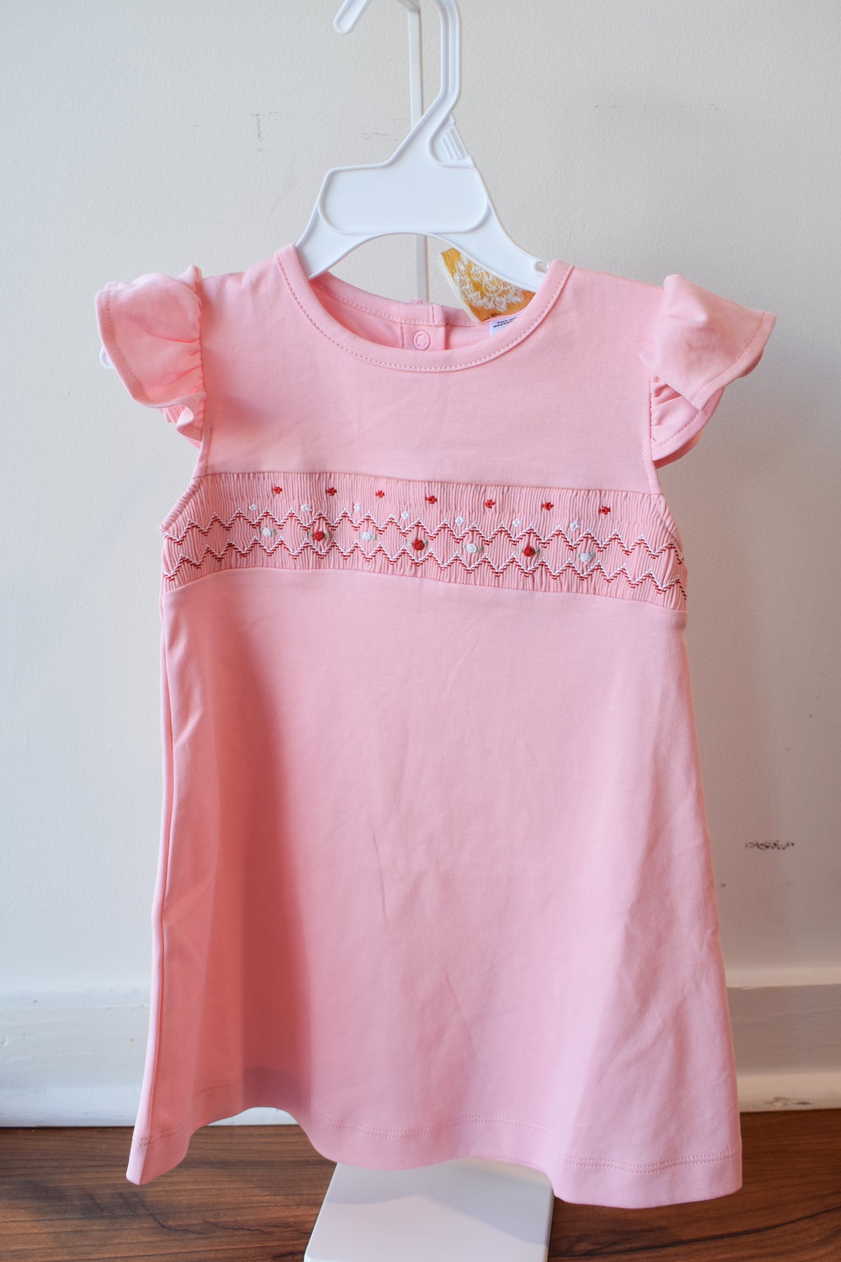Angel Sleeve Biltmore Dress-Sandpearl Pink
