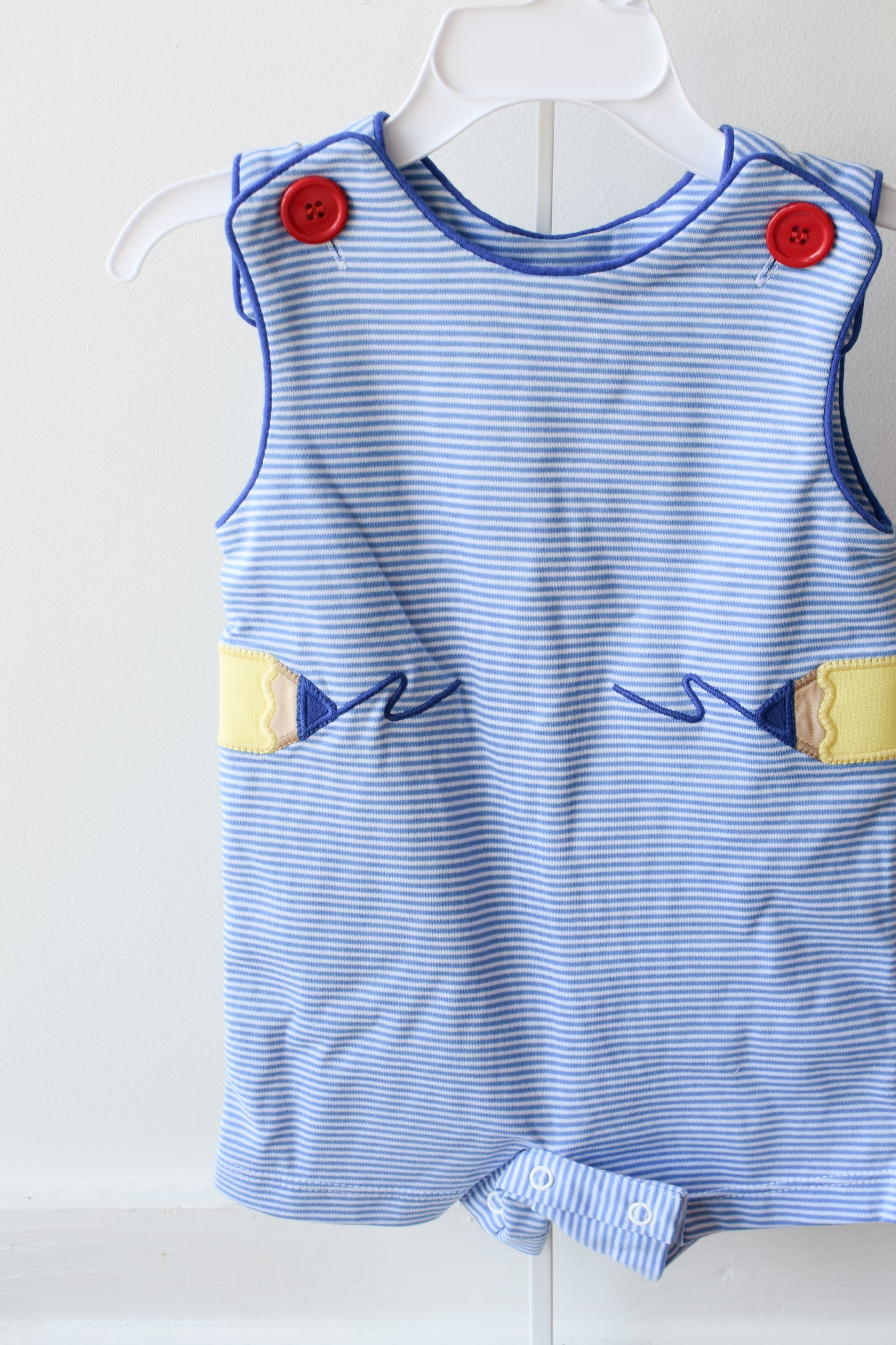 Pencil Ashton Shortall-Periwinkle Stripe Knit