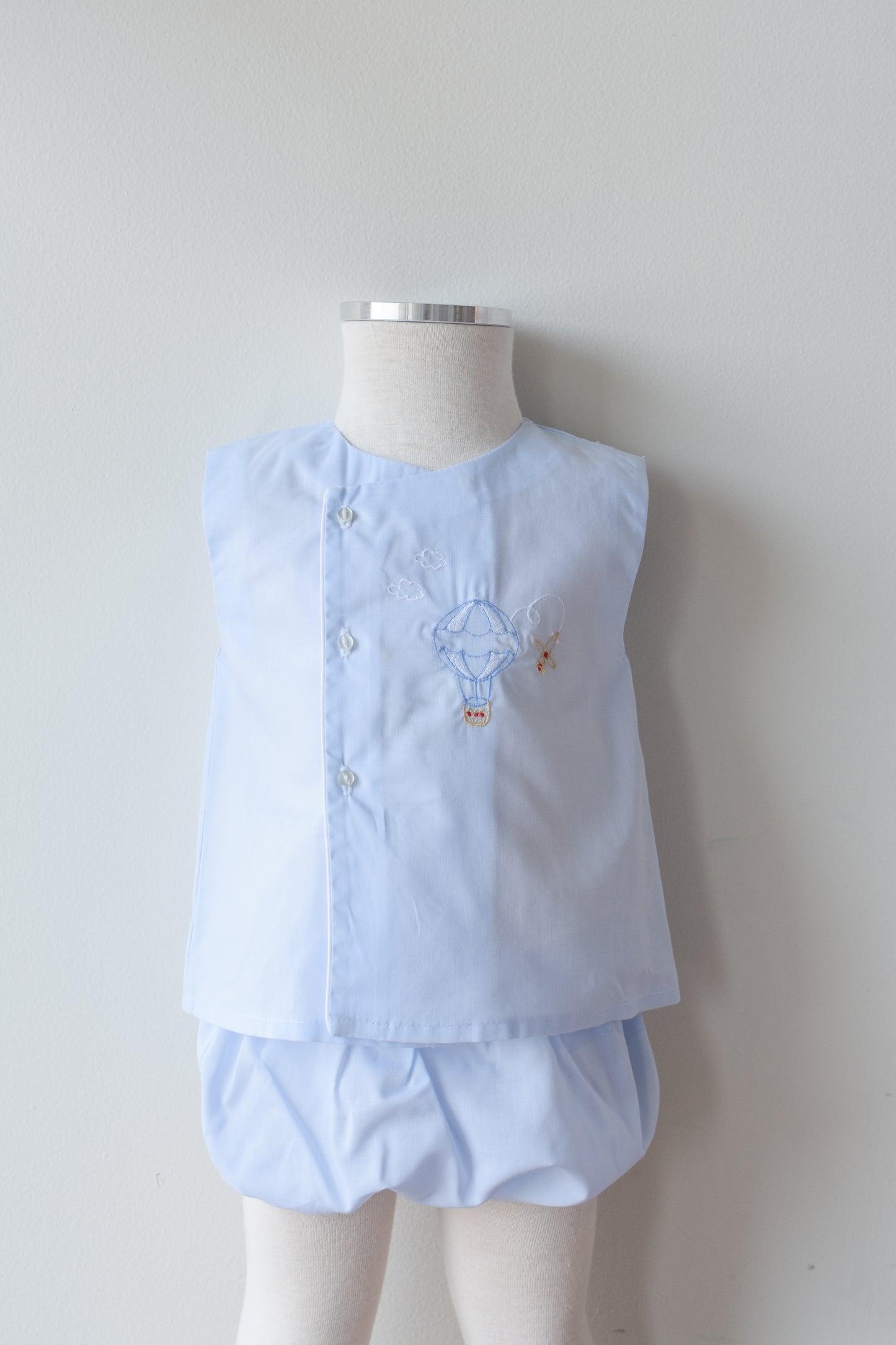 Hot Air Balloon Diaper Set in Blue