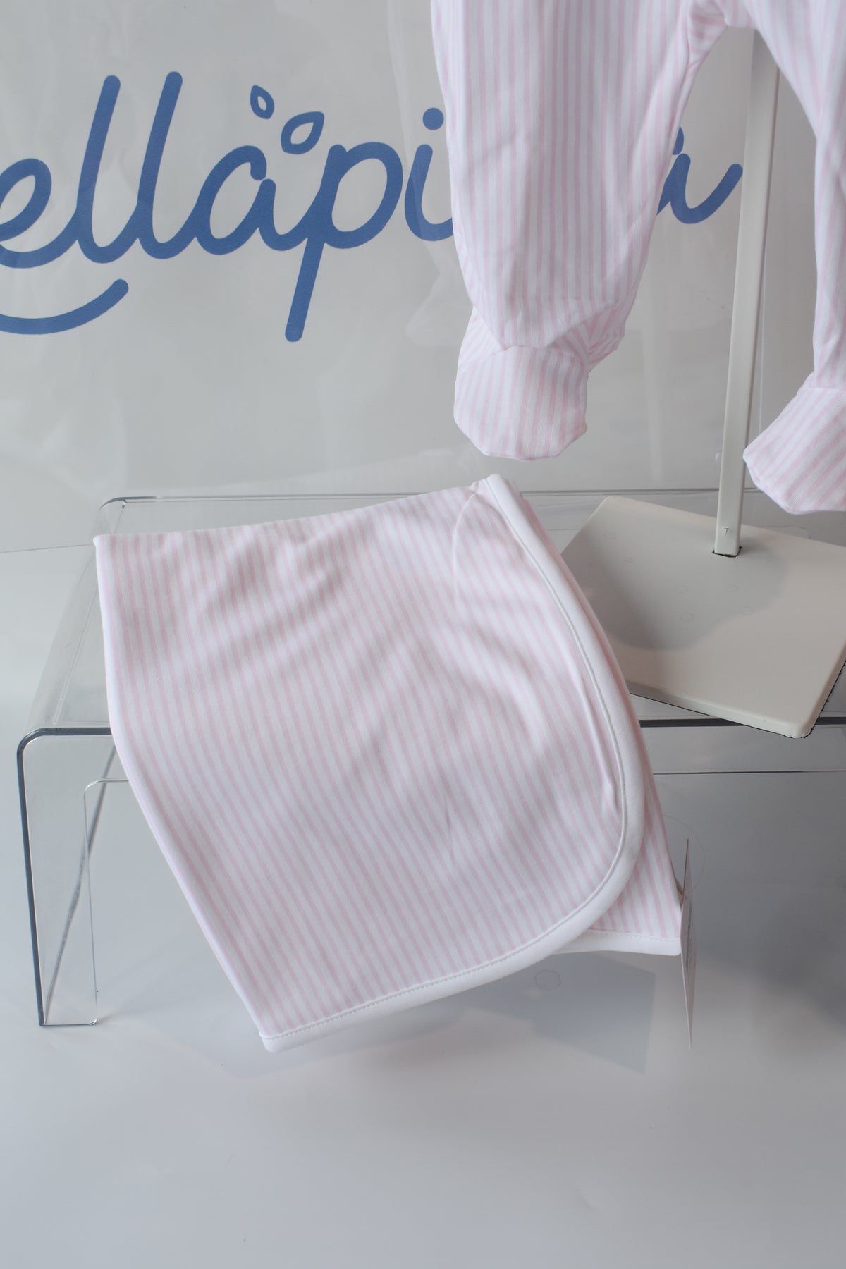 Classic Nella Stripe Receiving Blanket