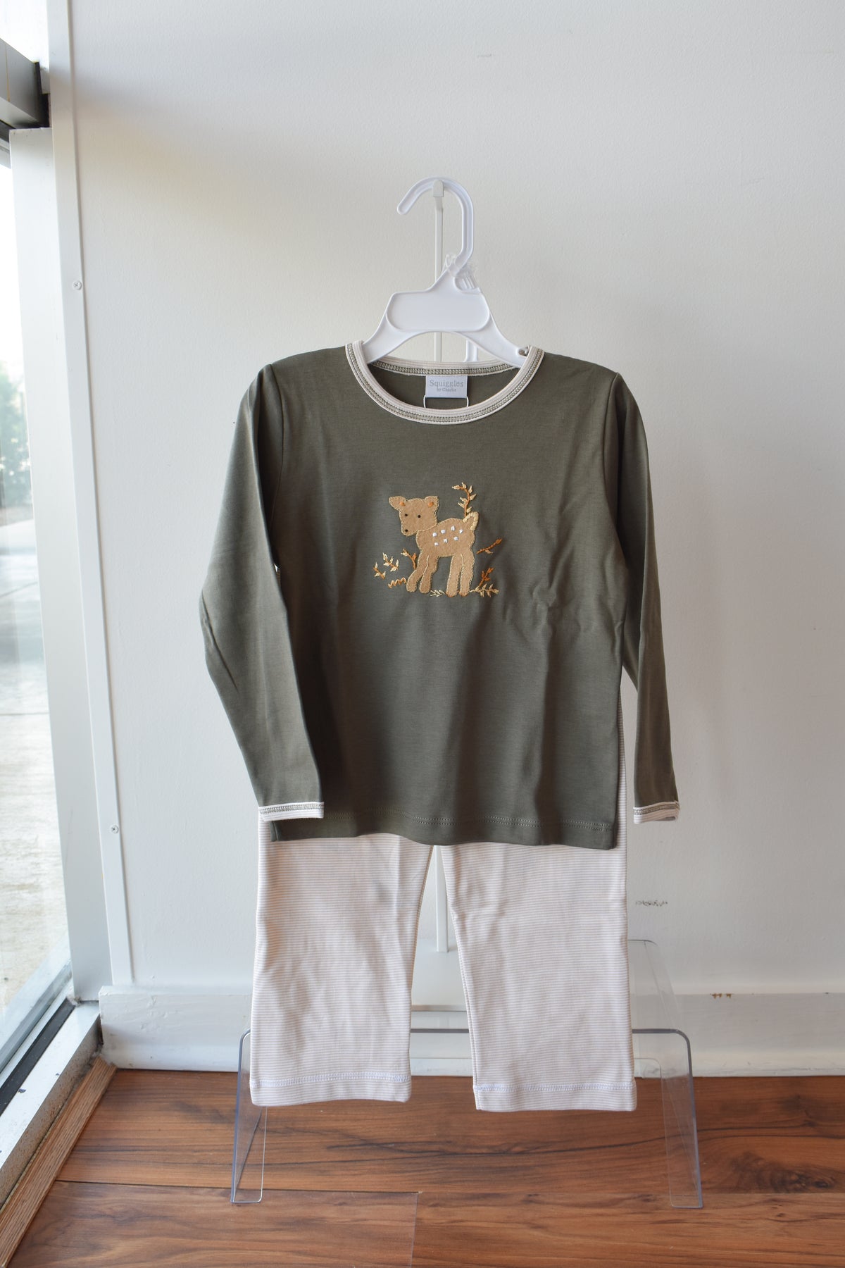Fawning Around Green Pant Set