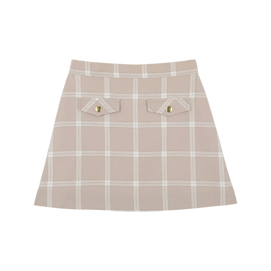 Perrin Flannel Pocket Skirt-Thompson Park Plaid