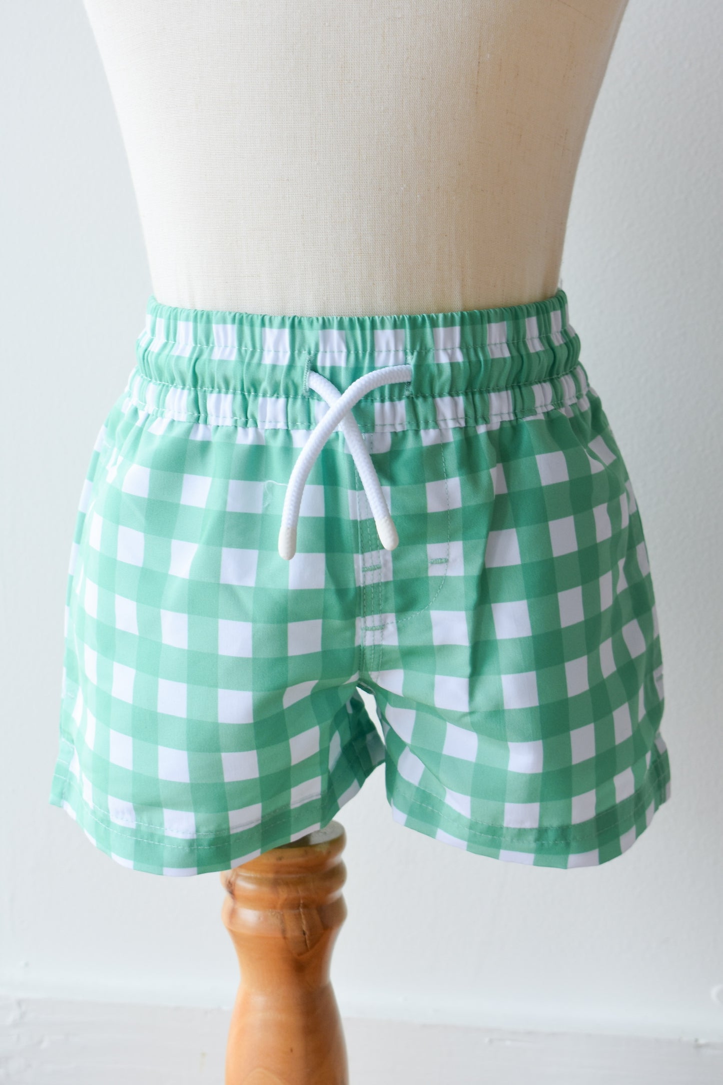 Tortola Swim Trunks-Gibson Island Green Gingham