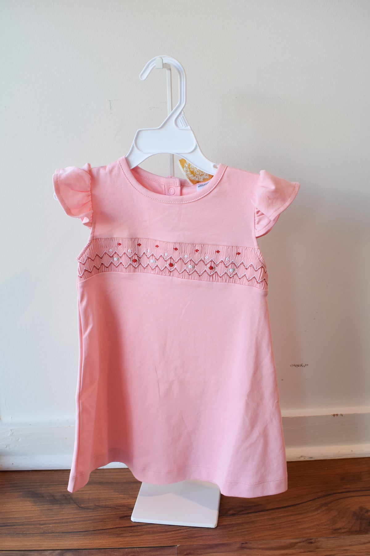 Angel Sleeve Biltmore Dress-Sandpearl Pink