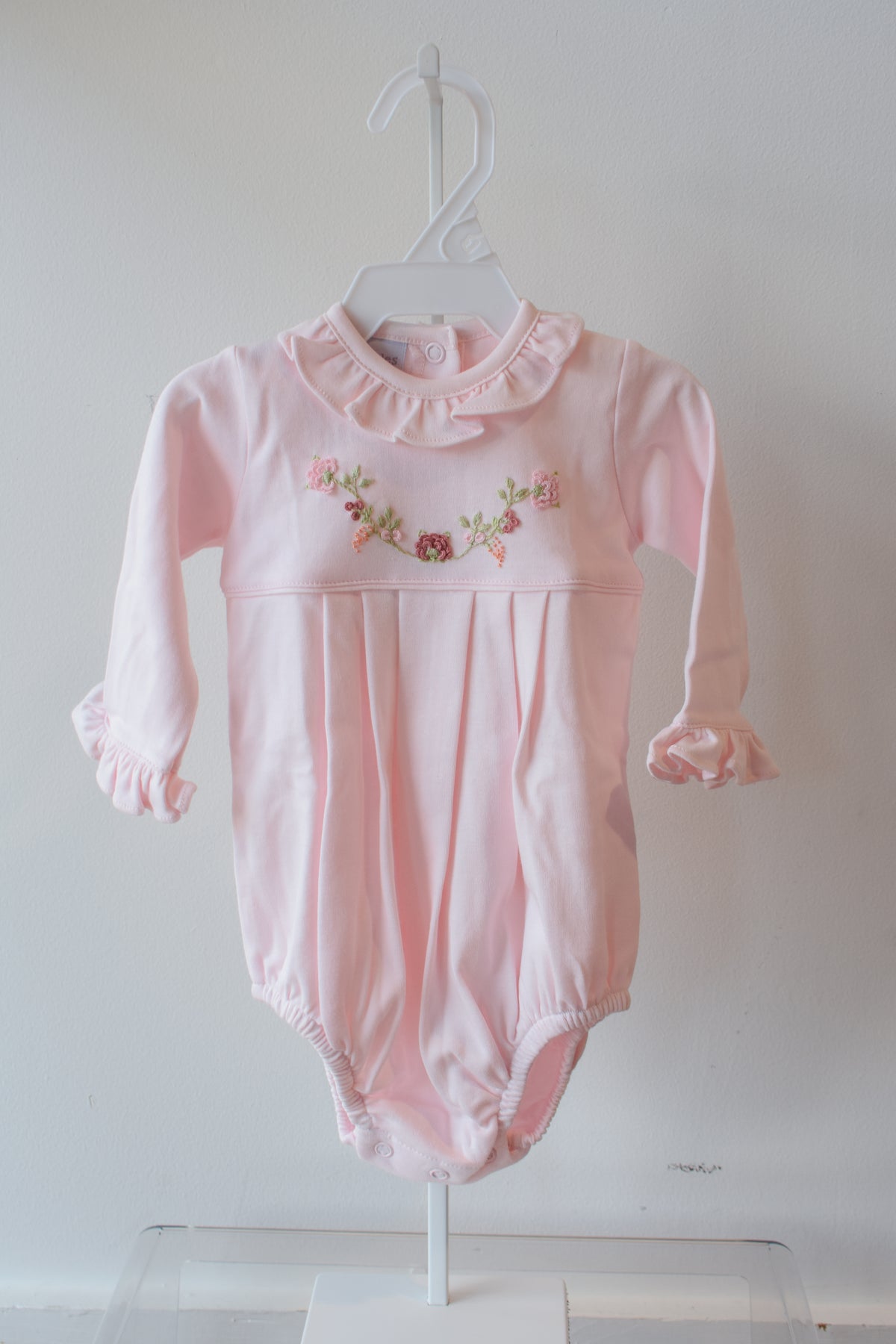 Fall Floral Vines Long Sleeve Ruffle Bubble