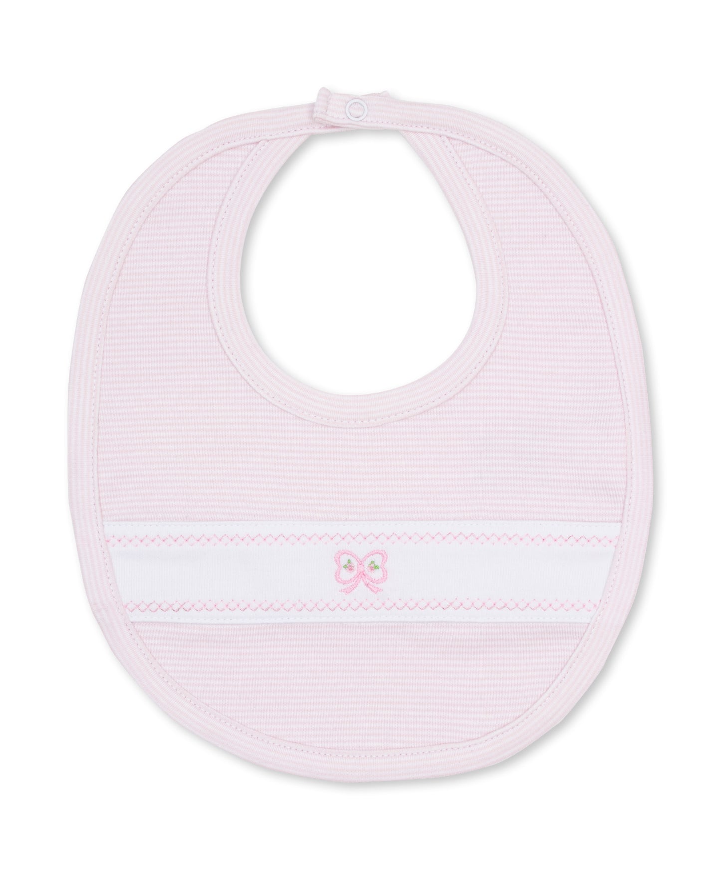 Classic Ribbon Floral Mini Stripe Bib