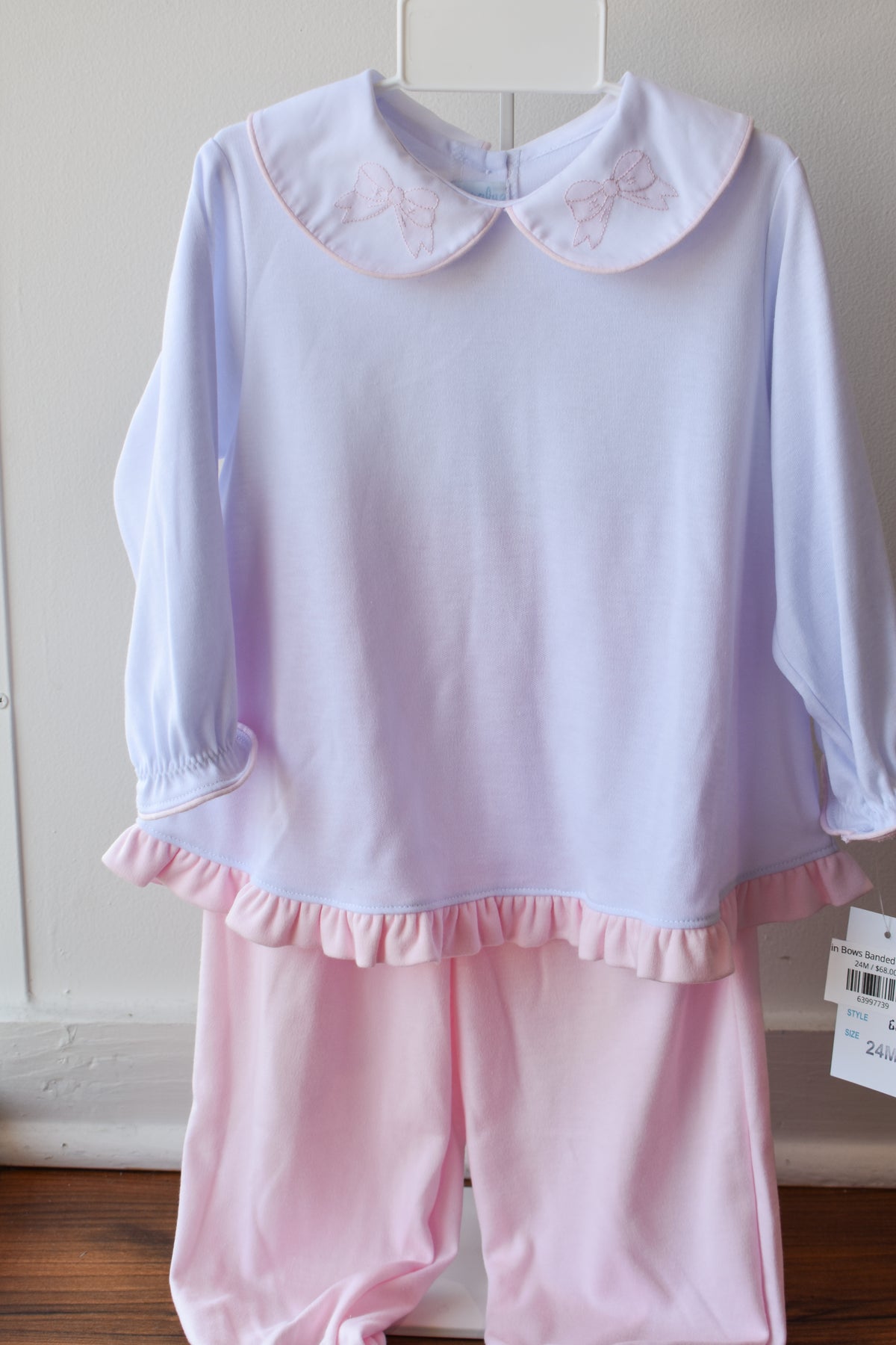 Pretty in Bows Banded Knit Pant Set