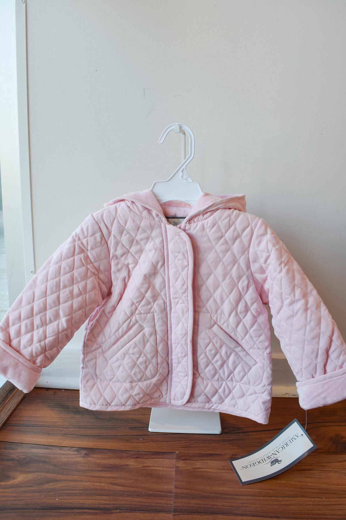 Widgeon Hooded/Quilted Barn Jacket-Pink