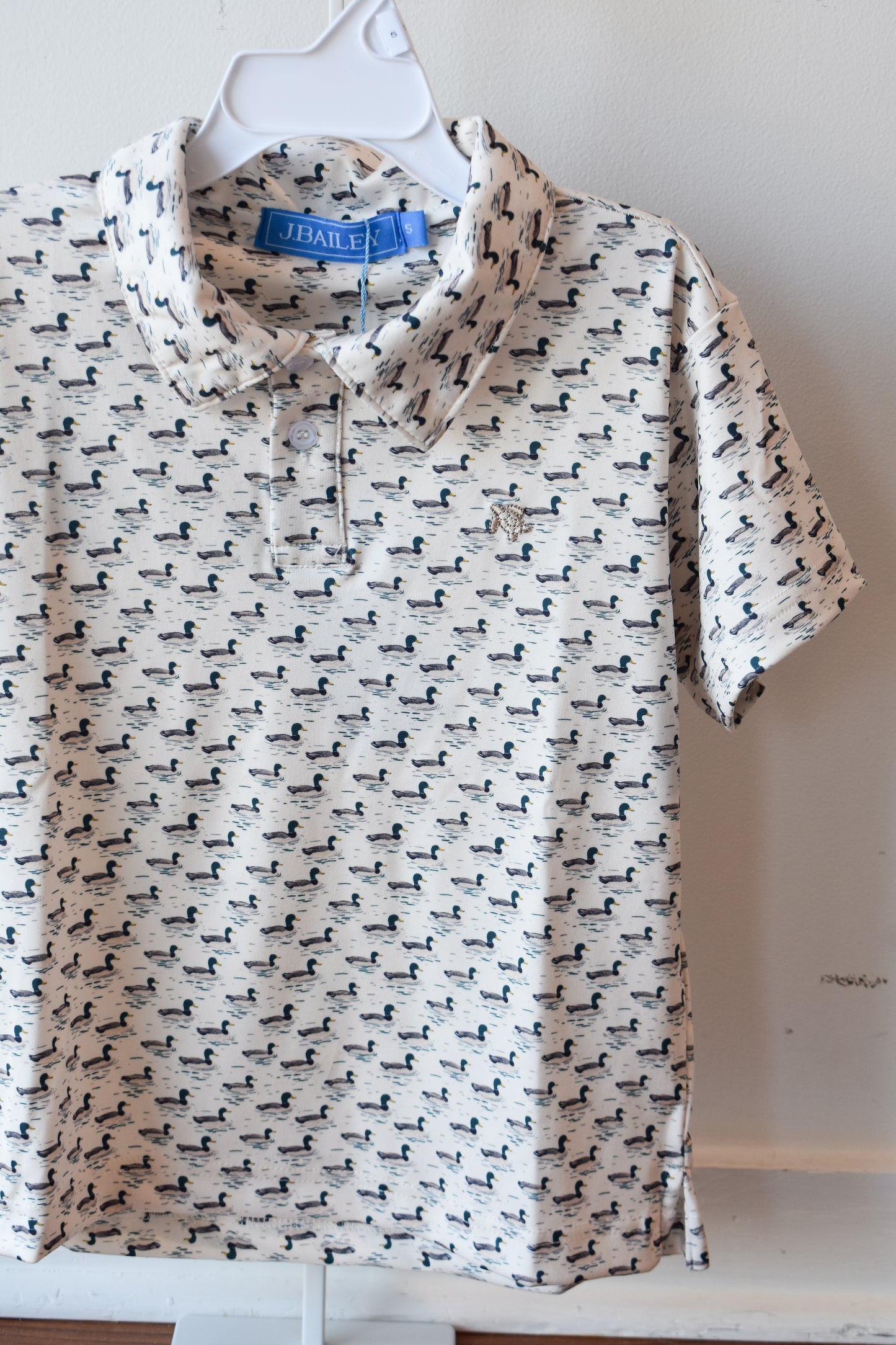 Short Sleeve Performance Polo-Mallard Print