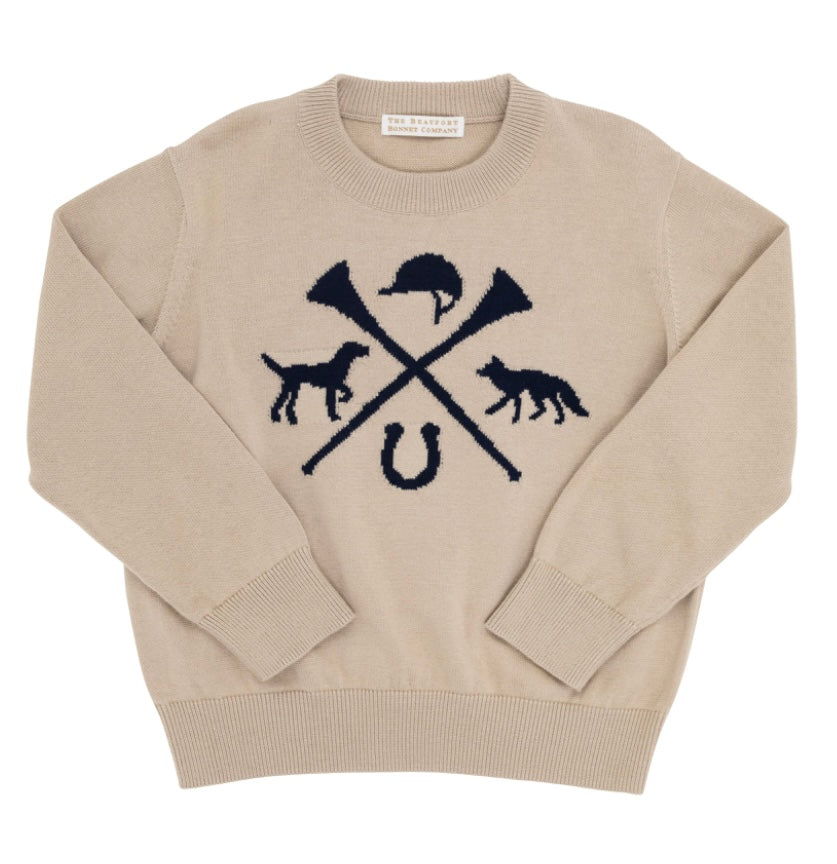 Isaac’s Intarsia Sweater-Hunt Club