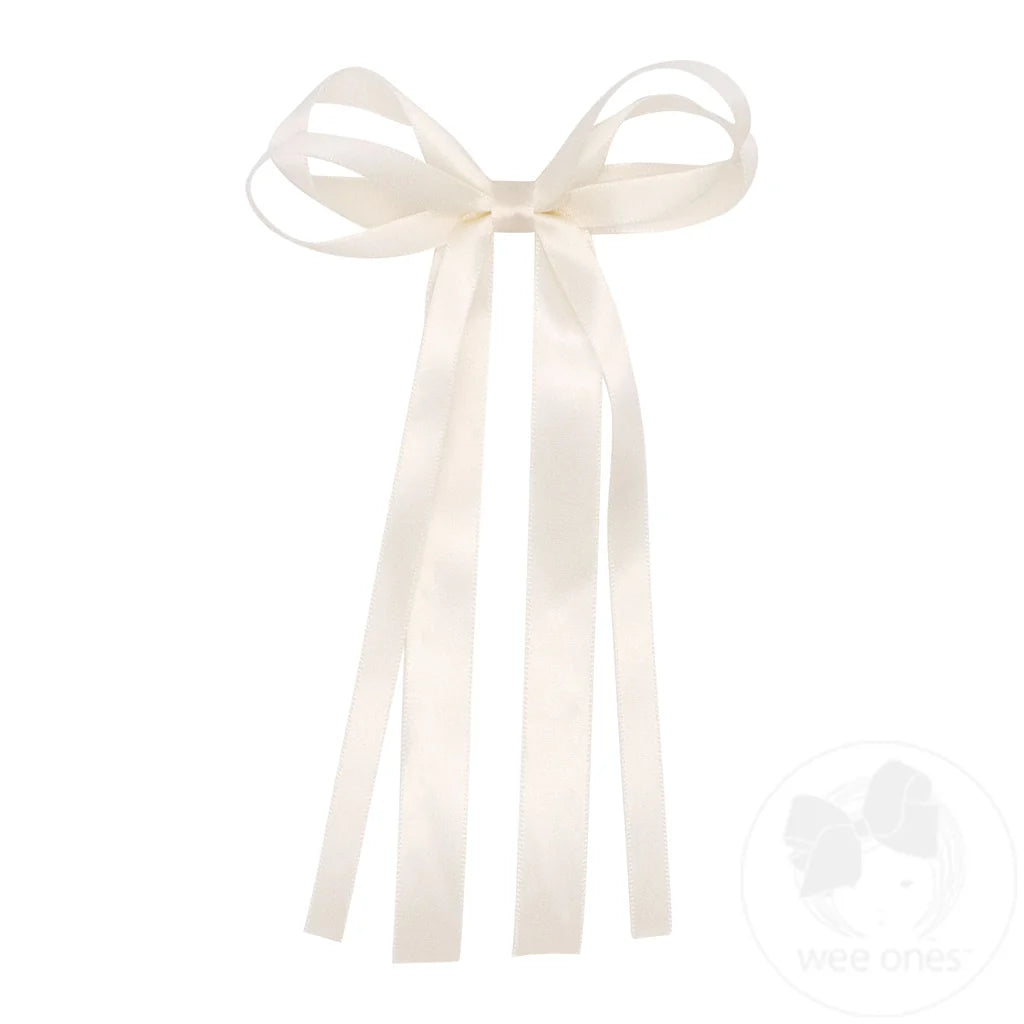 Mini Double Satin Streamer Bow