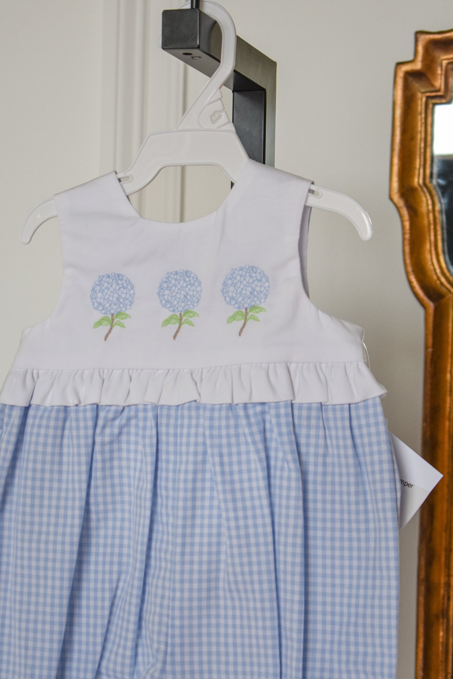 Blue Belle Ruffled Romper