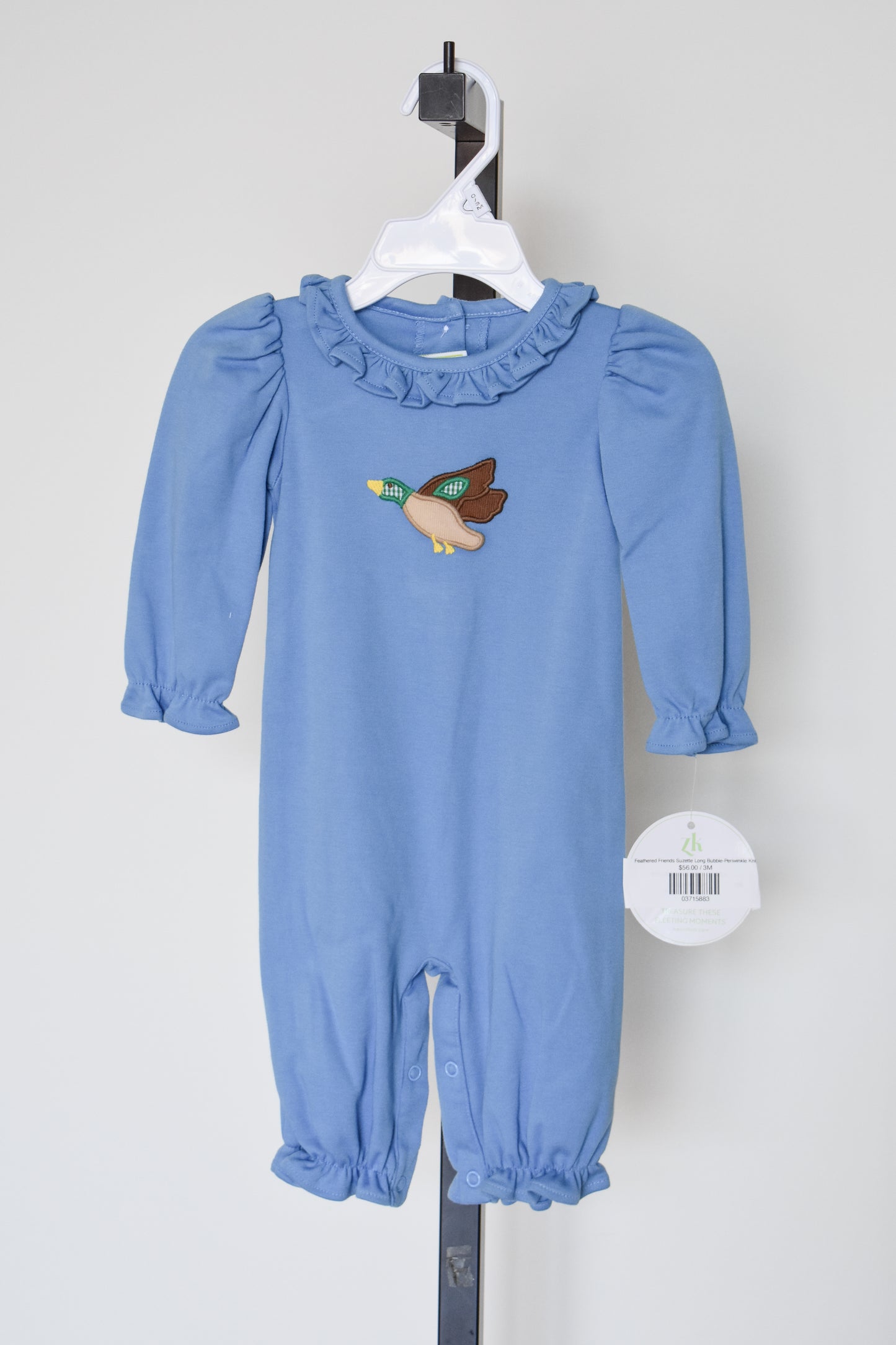 Feathered Friends Suzette Long Bubble-Periwinkle Knit