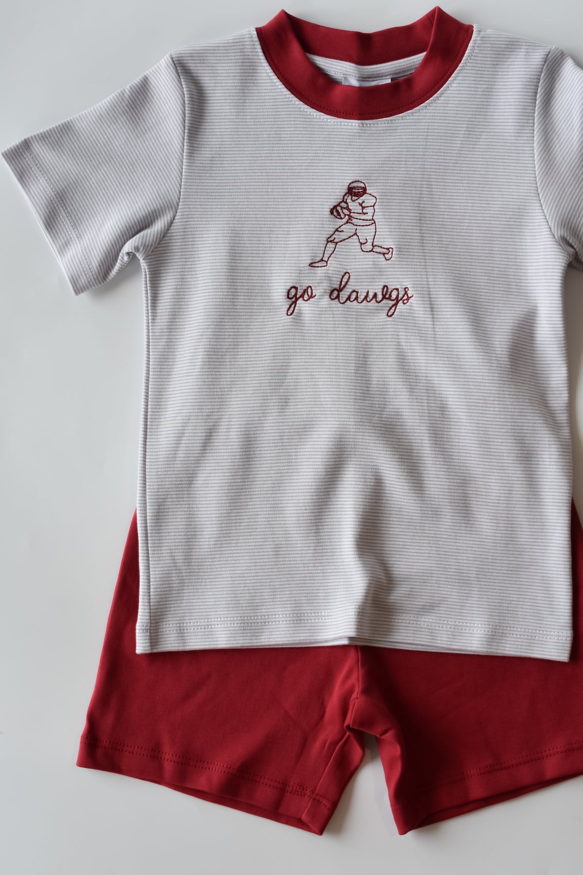 Go Dawgs Football Player Short Set