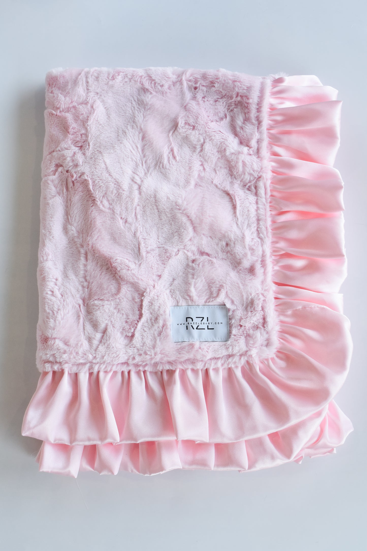 Double Plush Blanket-Classic Pink Hide