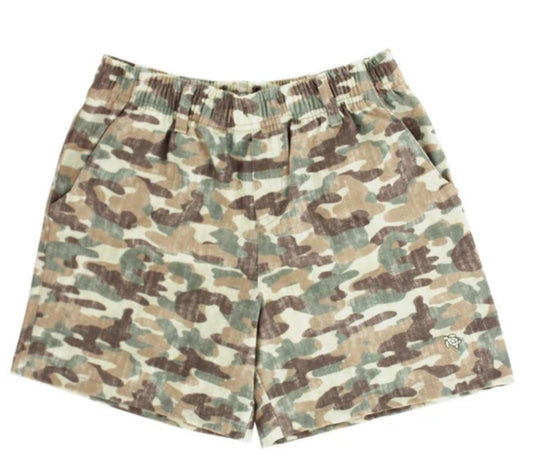 Printed Performance Shorts-Camo