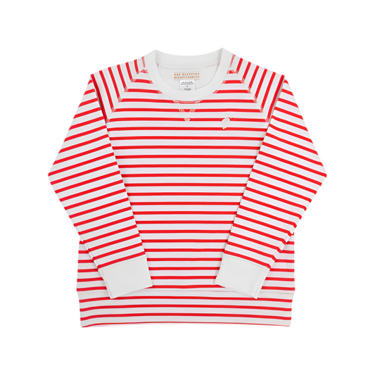 Cassidy Comfy Crewneck-Richmond Red Stripe