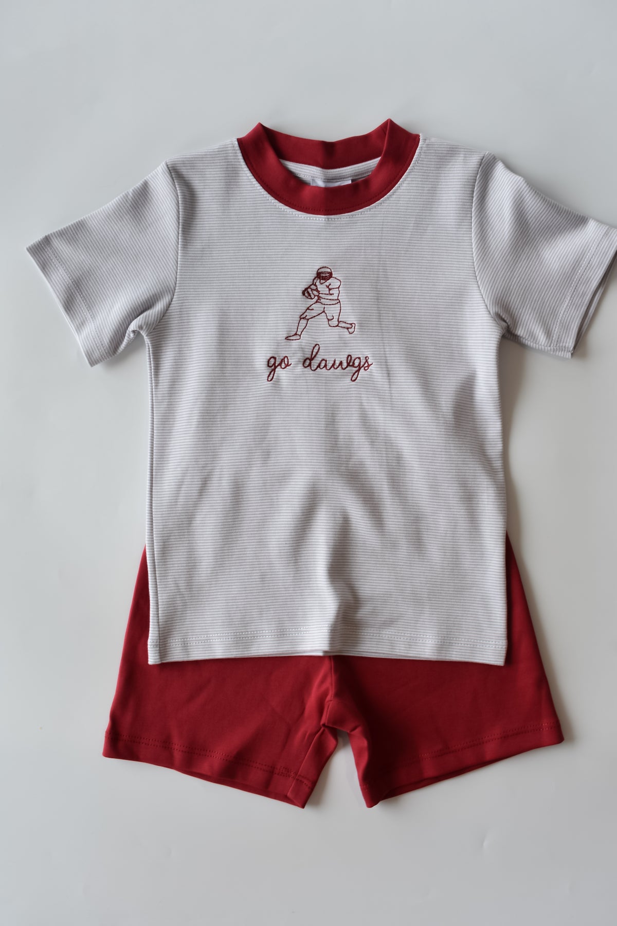 Go Dawgs Football Player Short Set