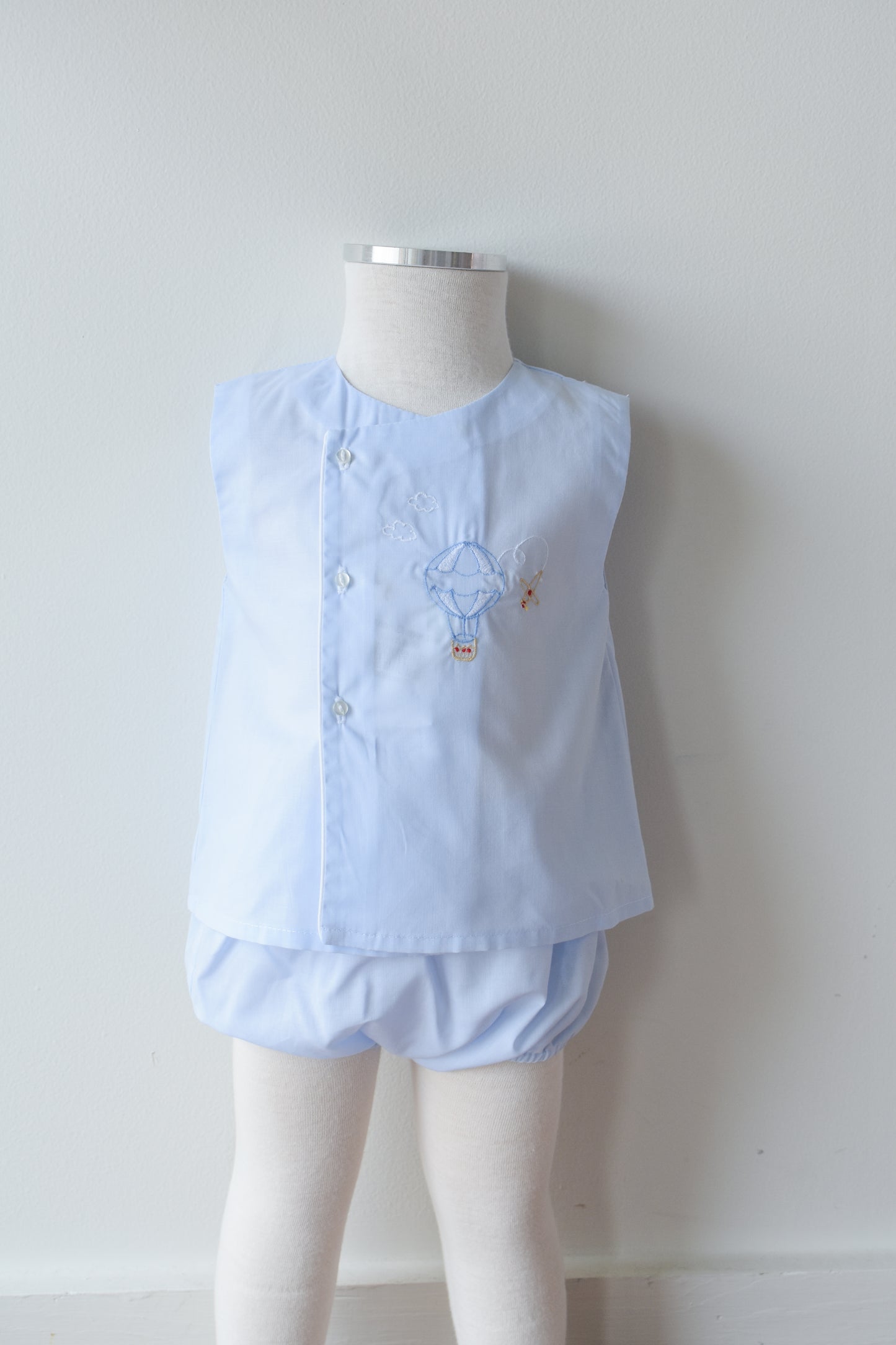 Hot Air Balloon Diaper Set in Blue