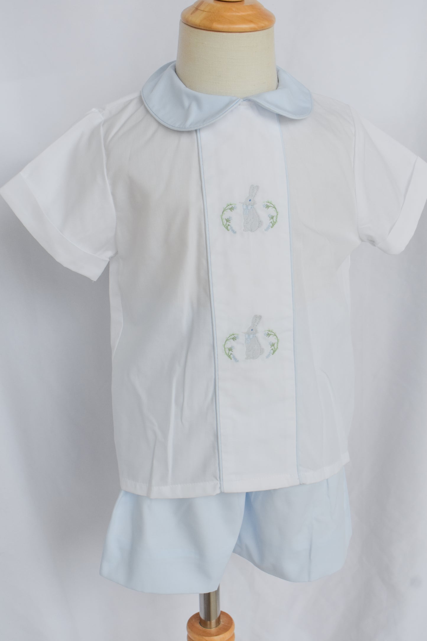 Oliver Rabbit Blue Dressy Short Set