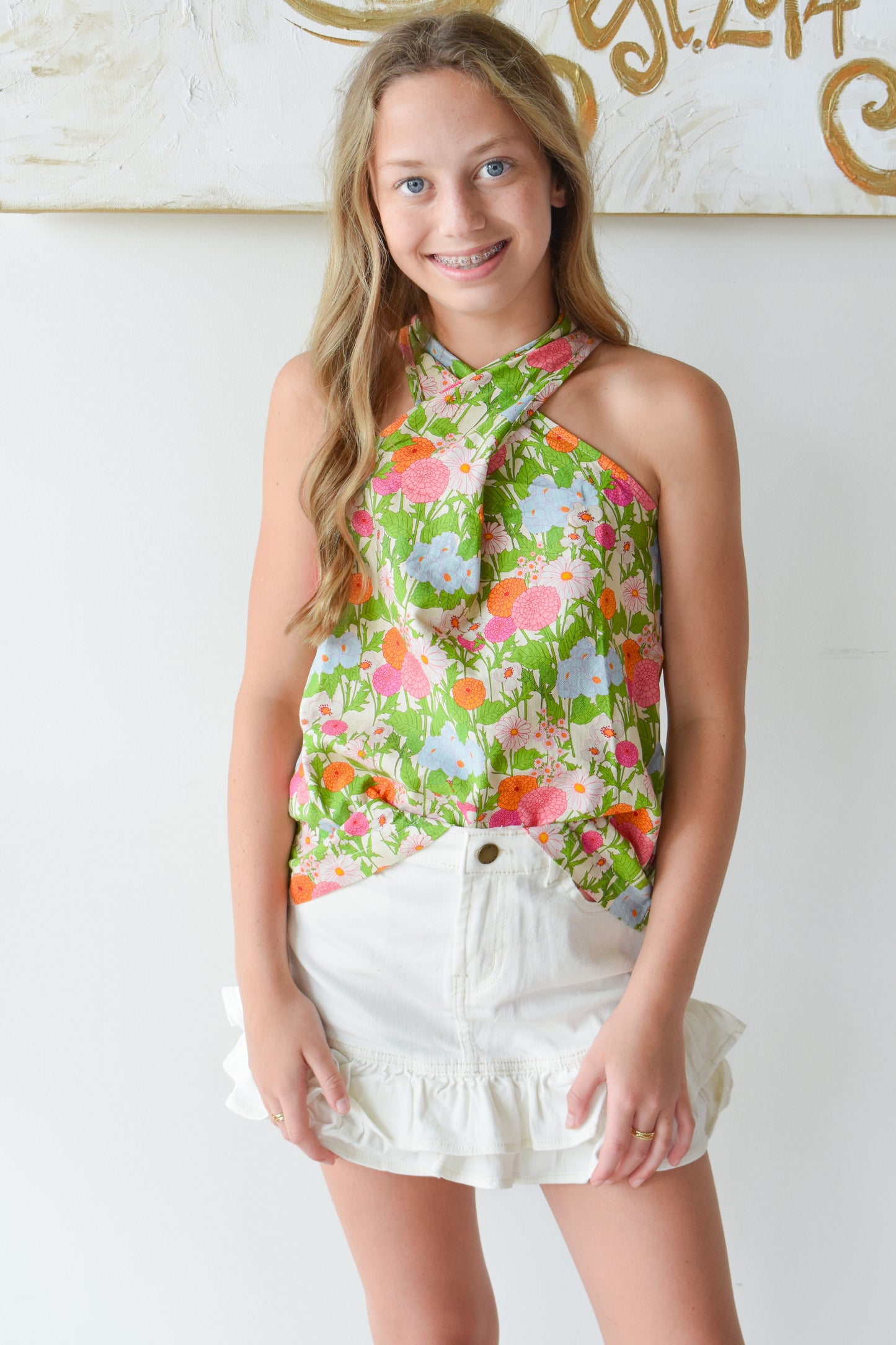 Scarf Top-Longmeadow Floral