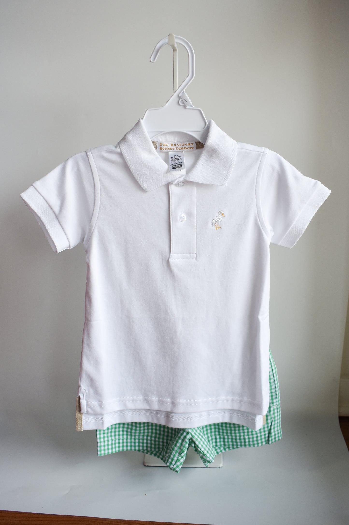 Sheffield Shorts-Gibson Green Mini Gingham