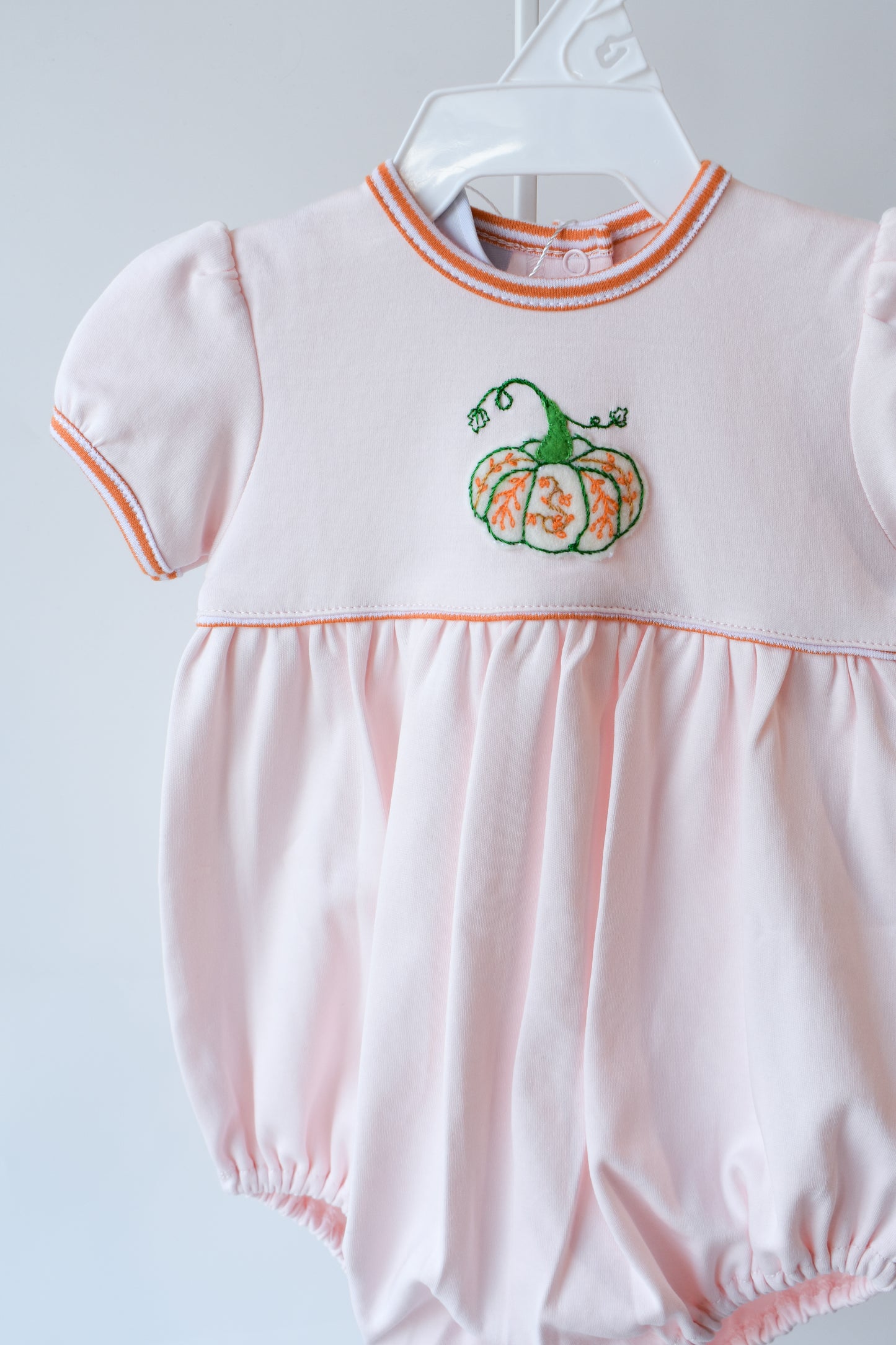 Pink Mini Pumpkin Puff Sleeve Bubble