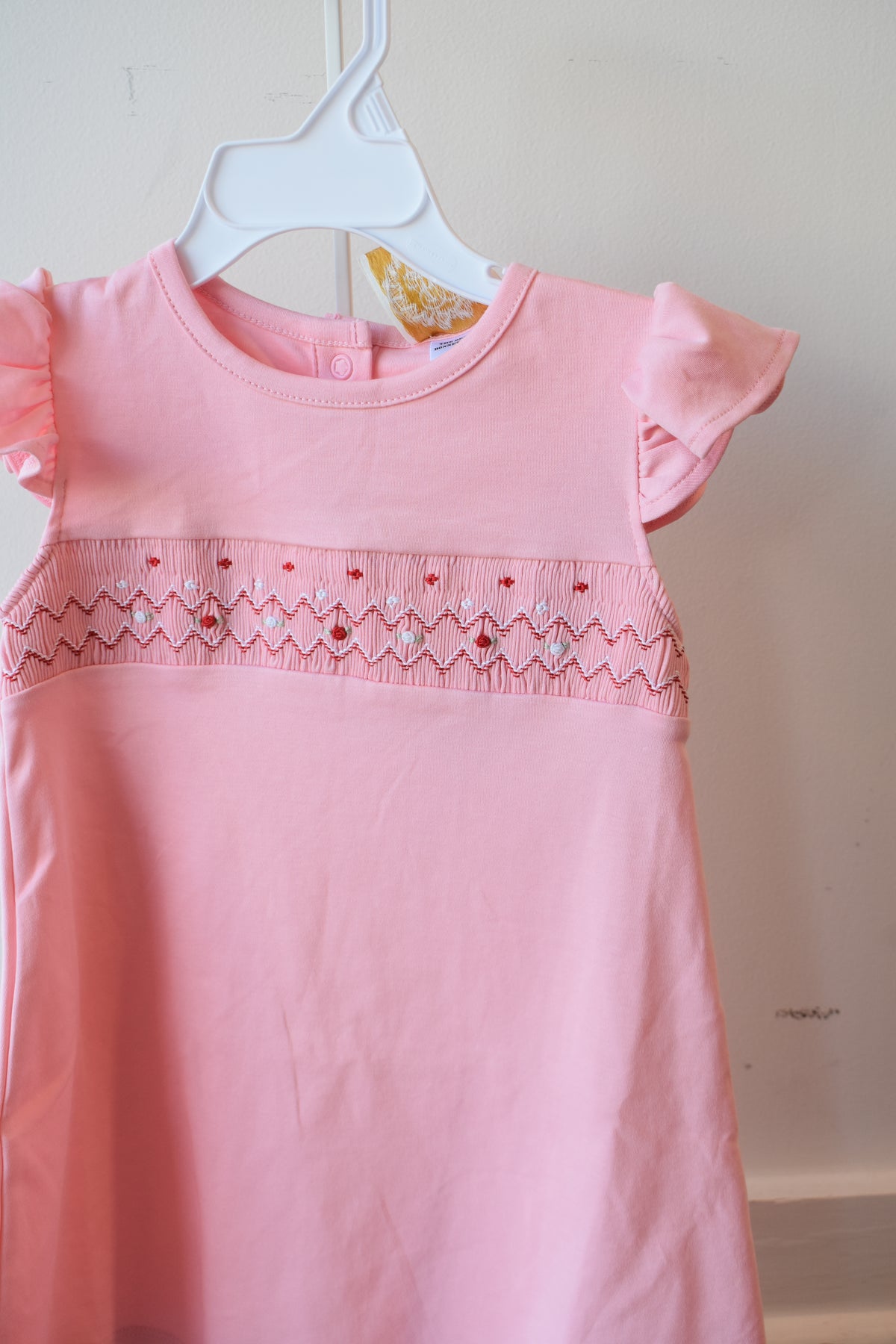 Angel Sleeve Biltmore Dress-Sandpearl Pink