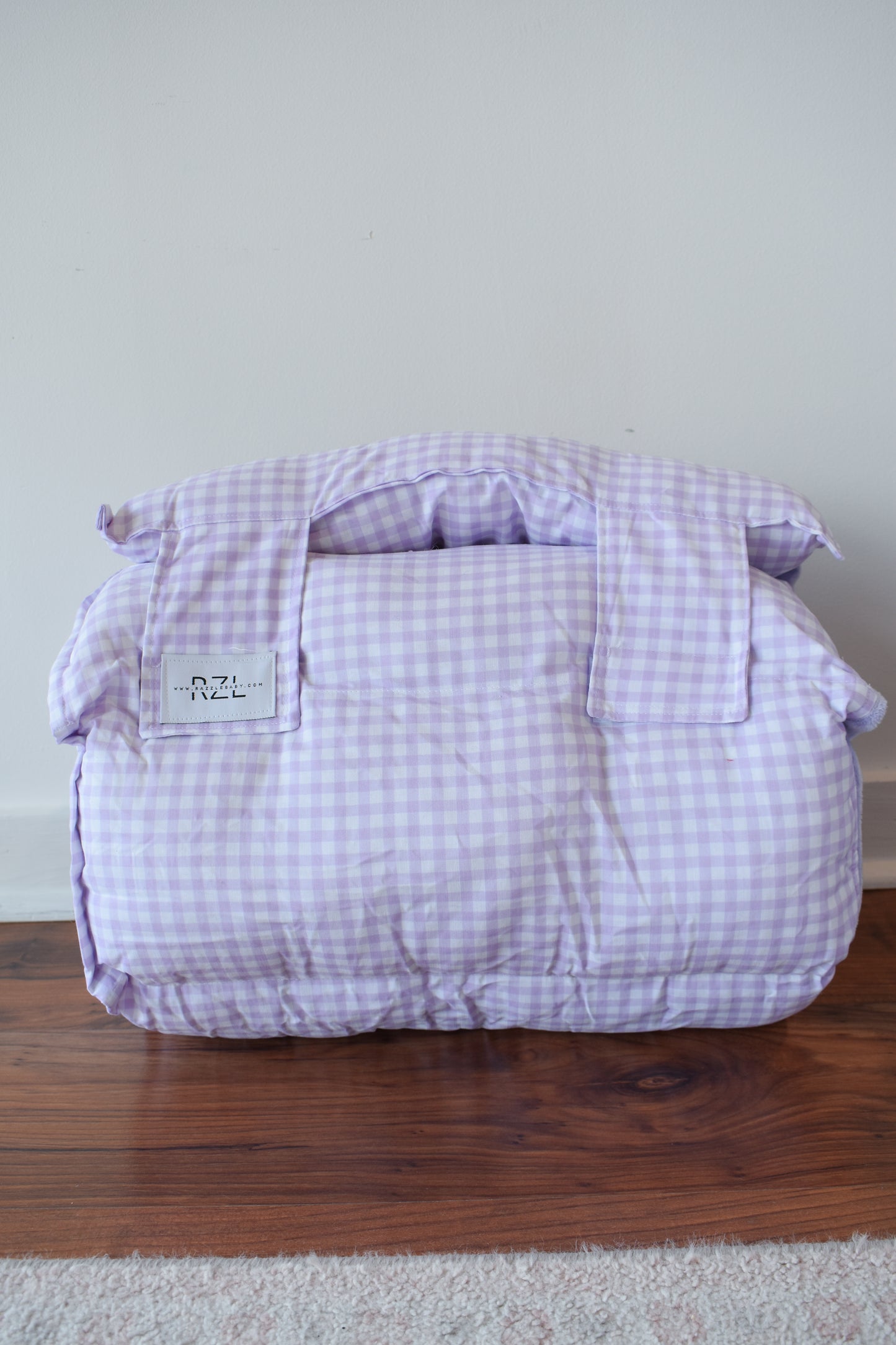 Razzle Baby Nap Mat-Lavender Mini Gingham