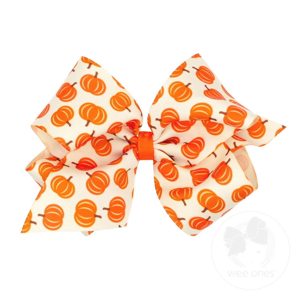 King Harvest Print Classic Wrap Bow