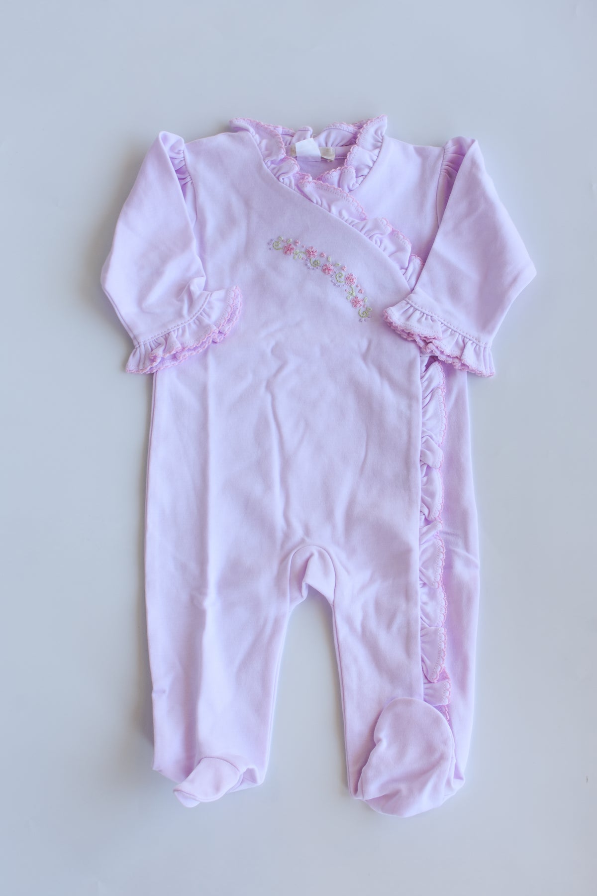 Fall Florals Premier Hand Embroidered Footie