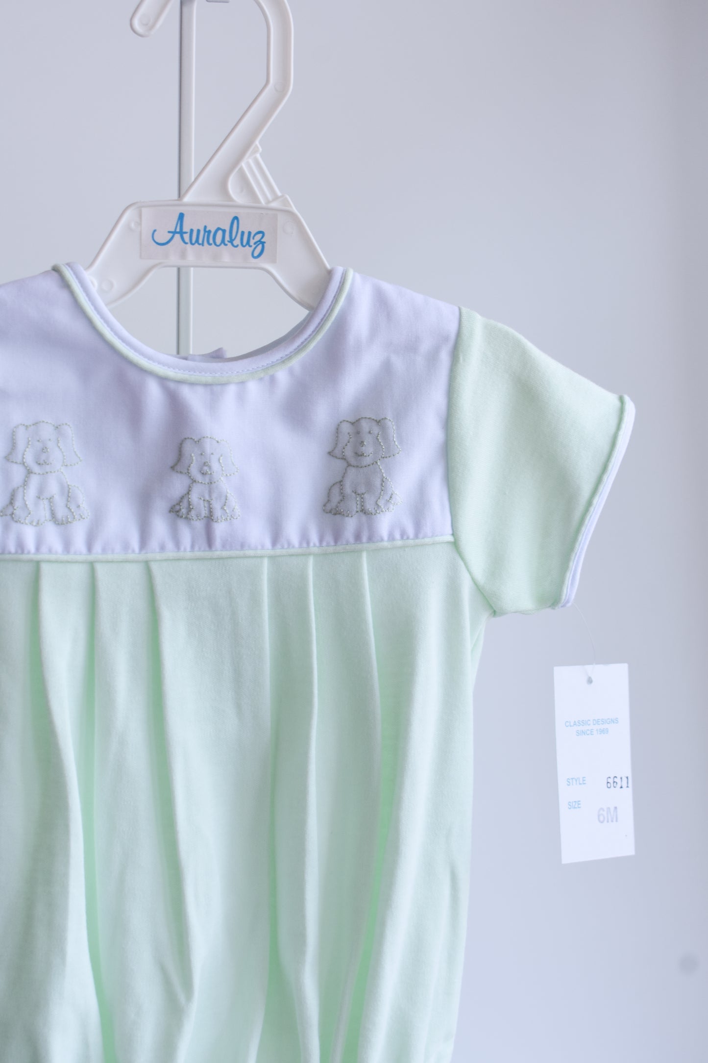 Little Pup Mint Knit Bubble