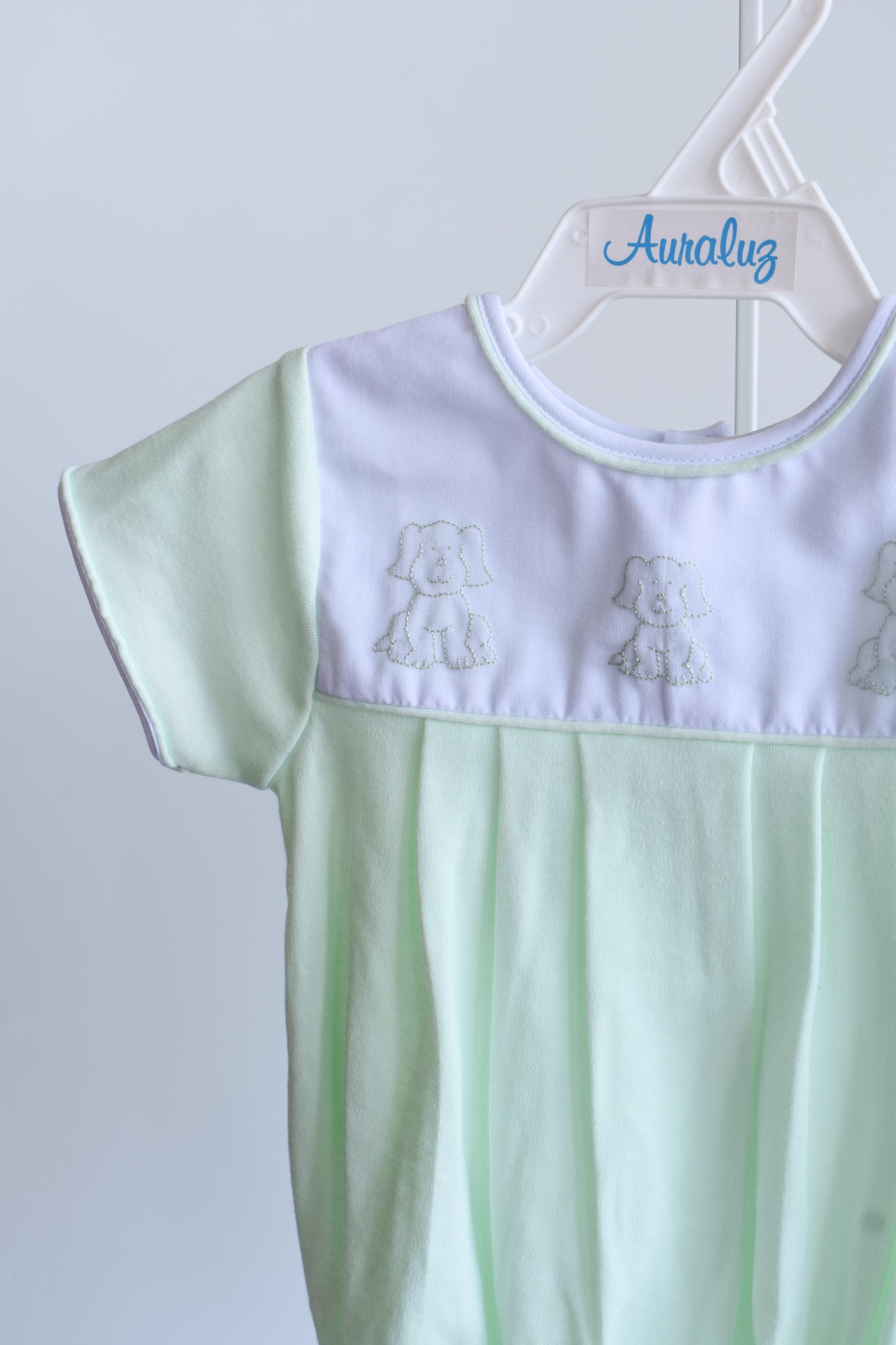 Little Pup Mint Knit Bubble