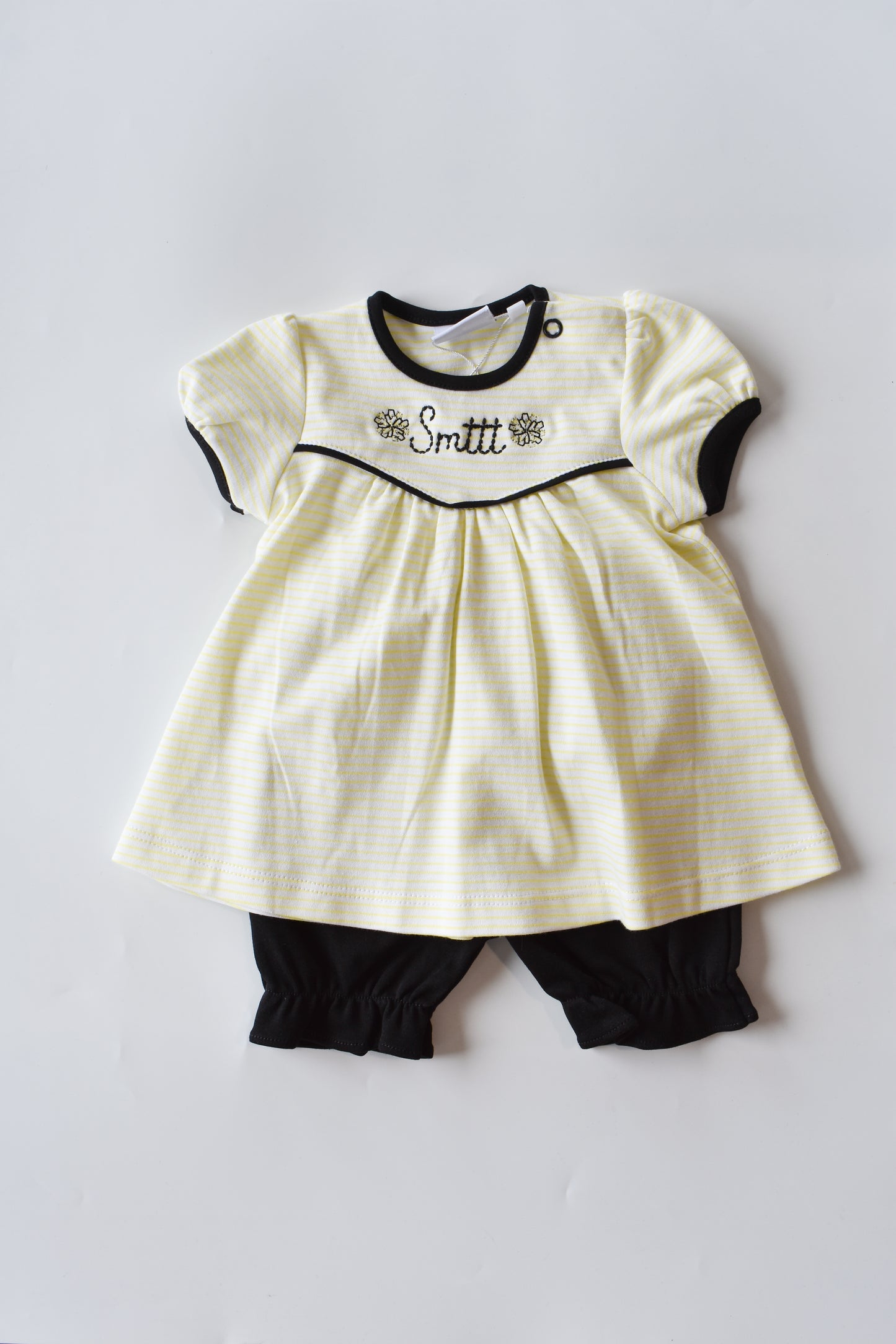 Smttt Pom Pom Embroidered Bloomer Set