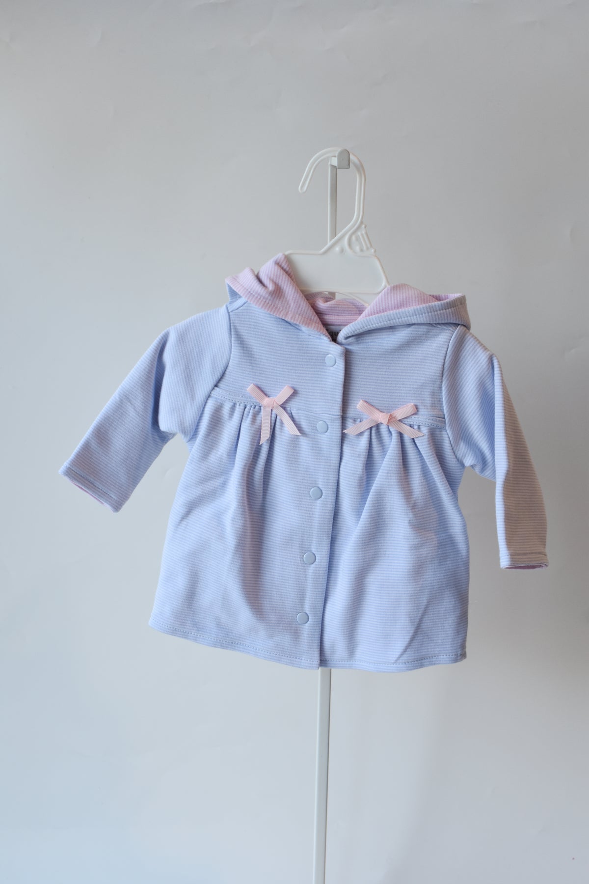 Blue Mini Stripe Bow Jacket