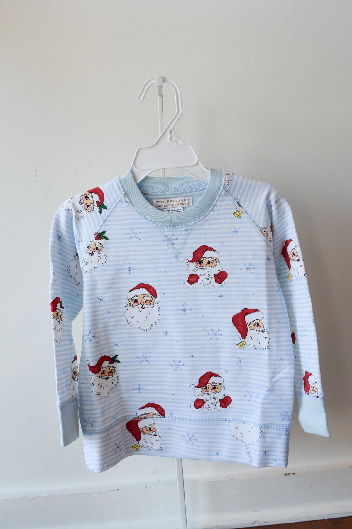 Cassidy Comfy Crewneck-Blue Dear Santa
