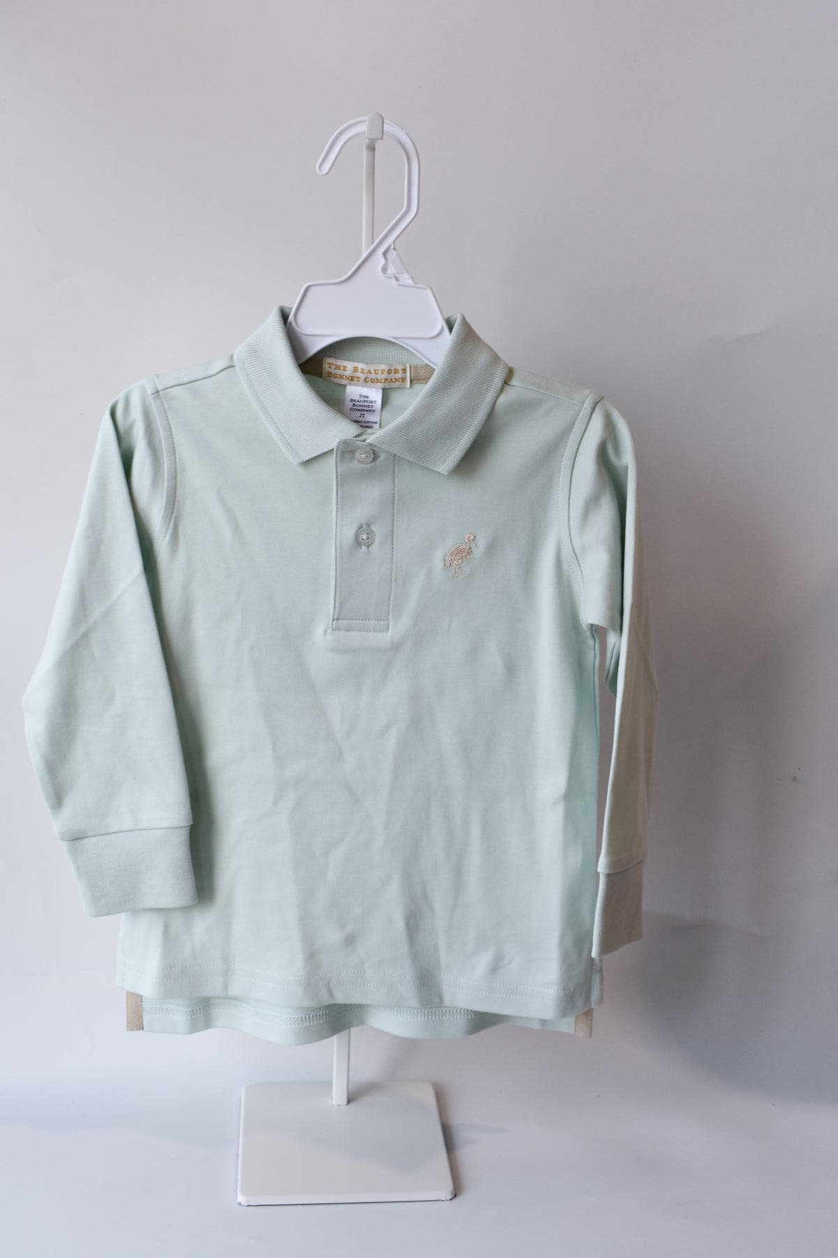 Prim and Proper Polo LS-Old Greenwich Green