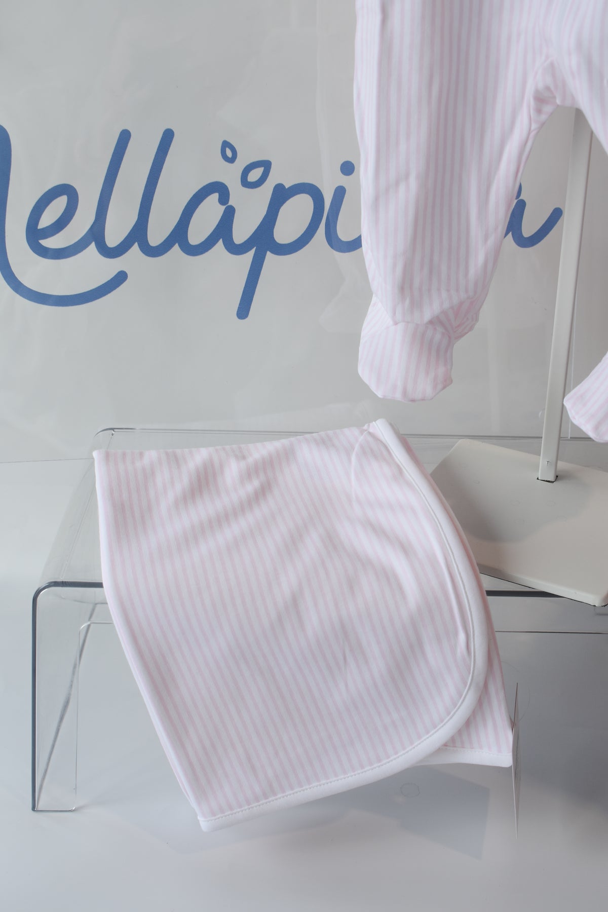 Classic Nella Stripe Receiving Blanket