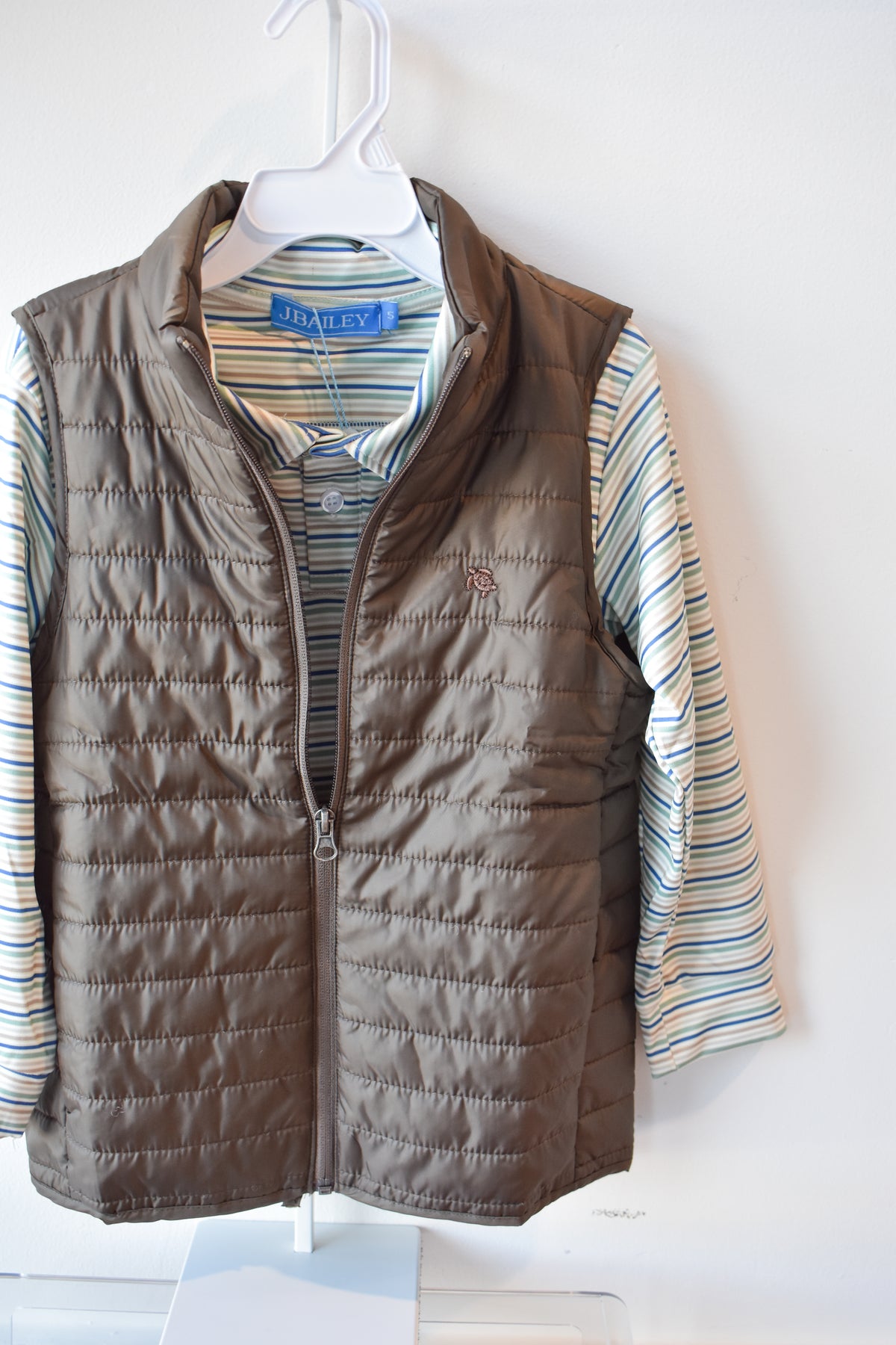 Quilted Performance Vest-Chestnut