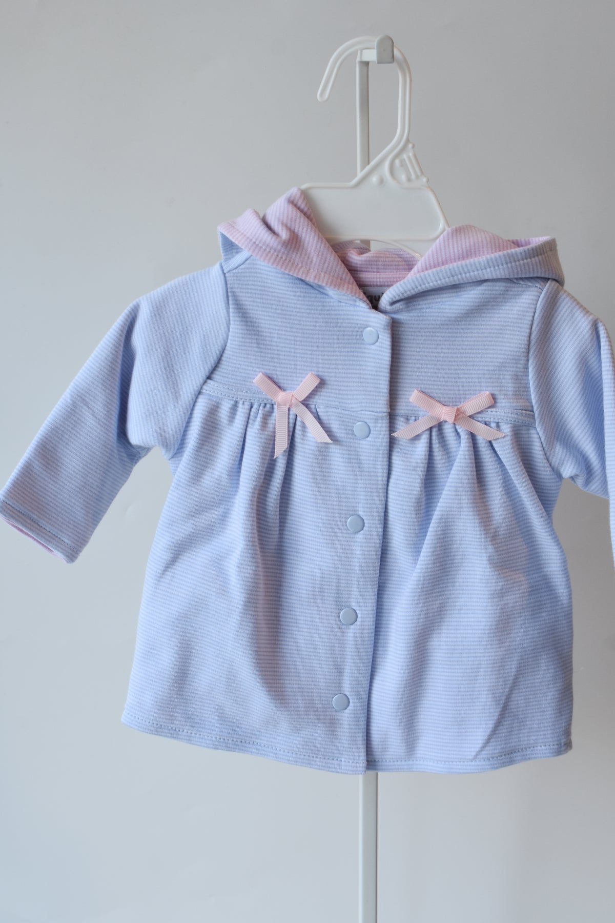 Blue Mini Stripe Bow Jacket