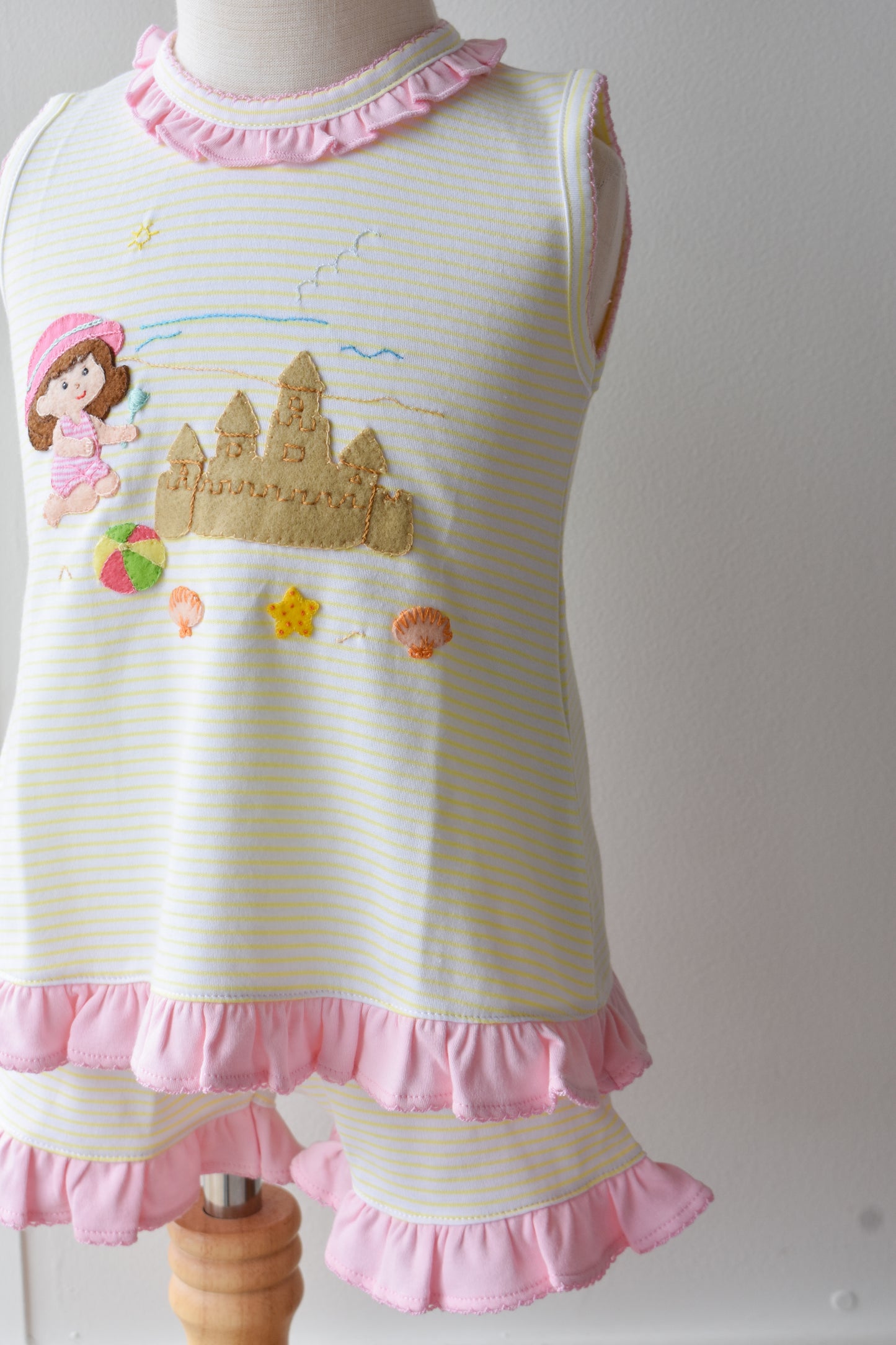 She Sells Seashells Sunny Striped Short Set