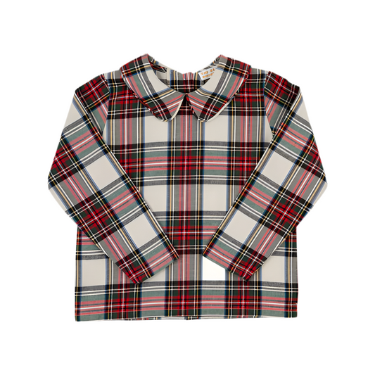 Peter Pan Collared Shirt-Charlie Place Plaid