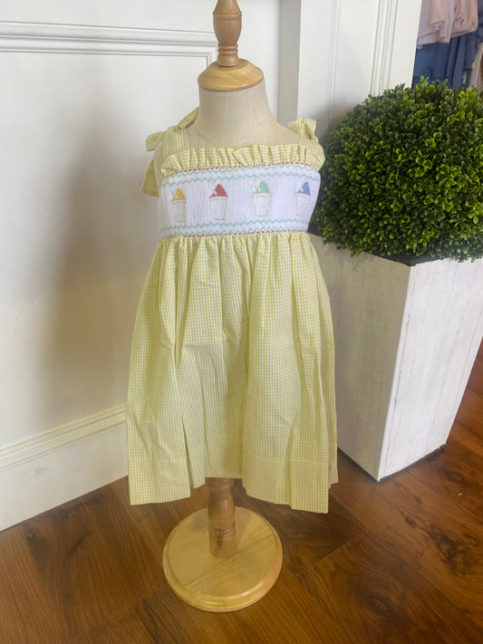 Julia Snow Cone Smocked Dress