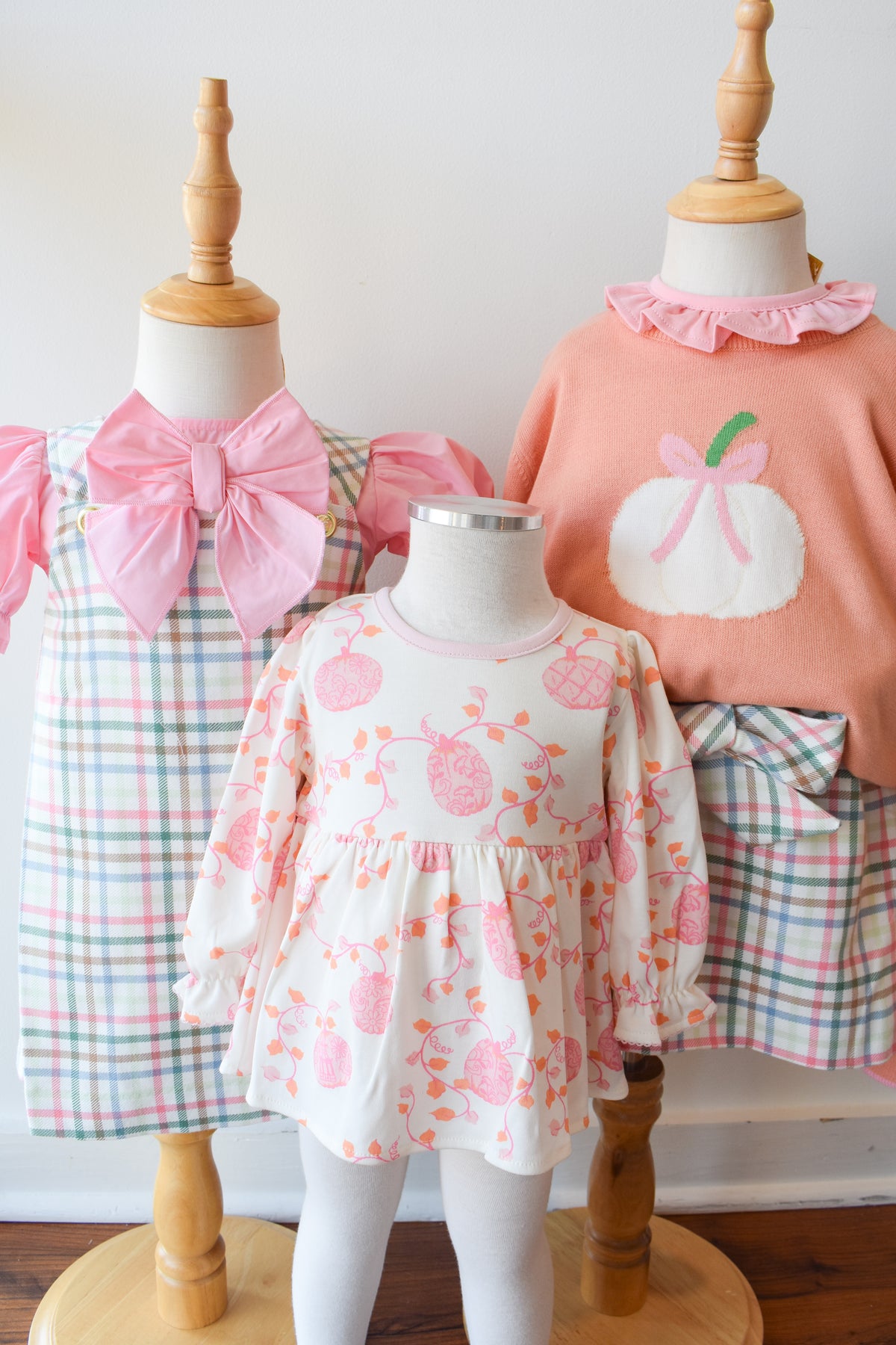 Pleated Ginny Jumper-Manalapan Plaid