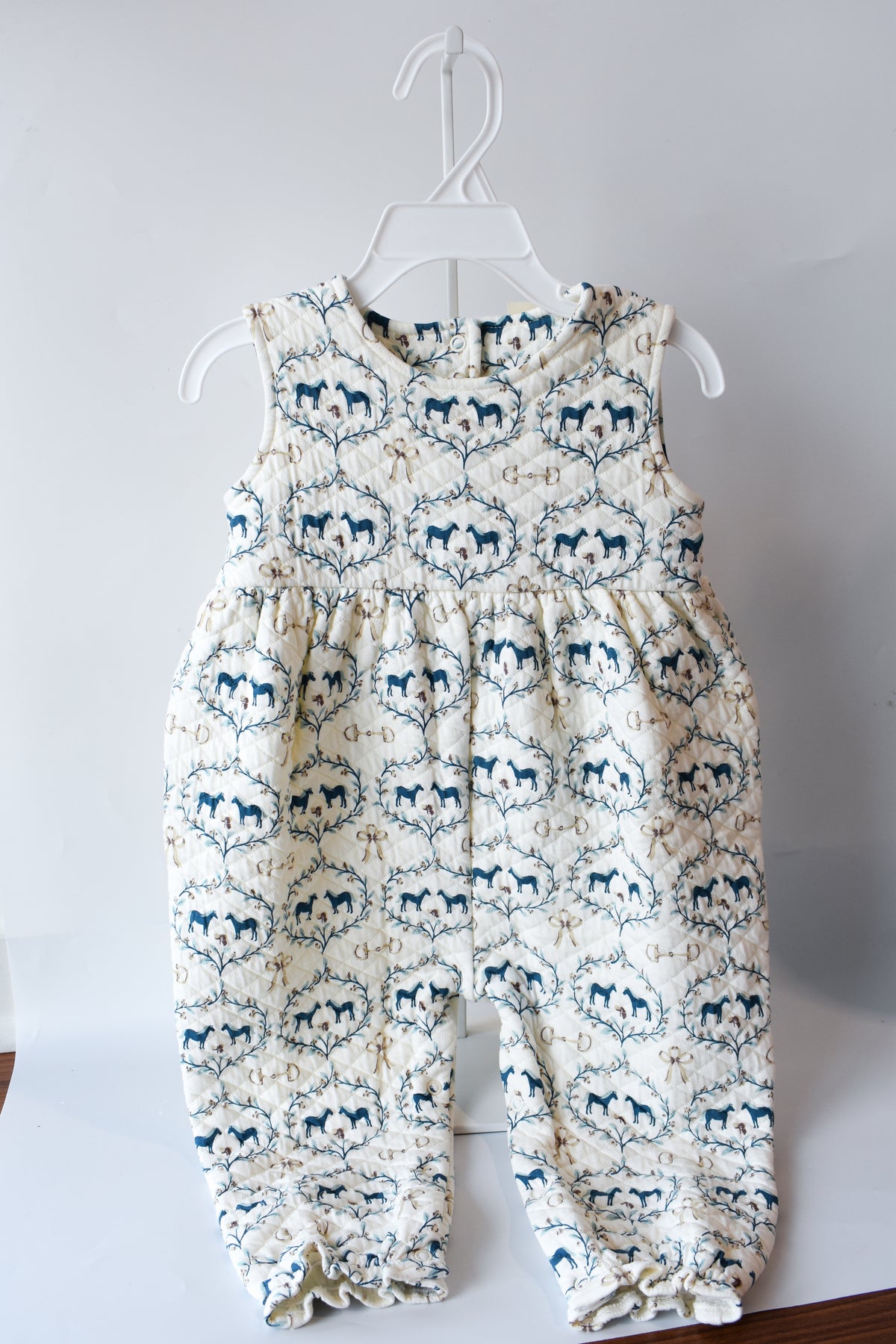 Sleeveless Quilted Rebecca Romper-Horse Bits and Bows