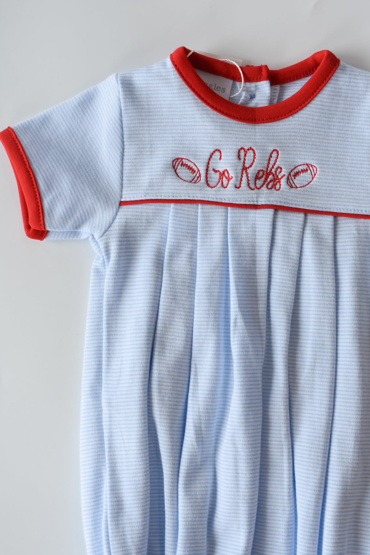 Go Rebs Football Embroidered Bubble