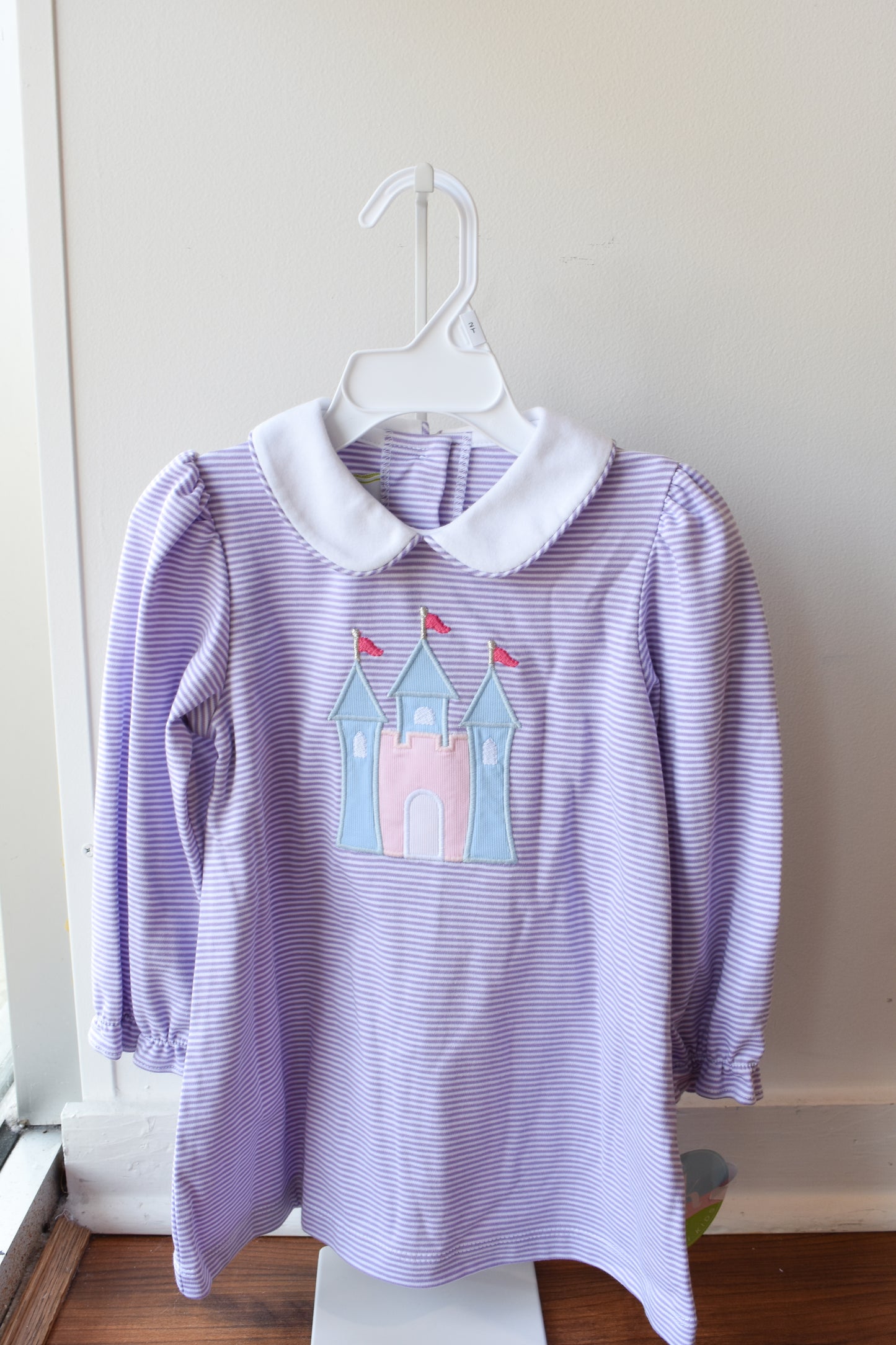Princess Castle Louisa Dress Lavender Stripe Knit