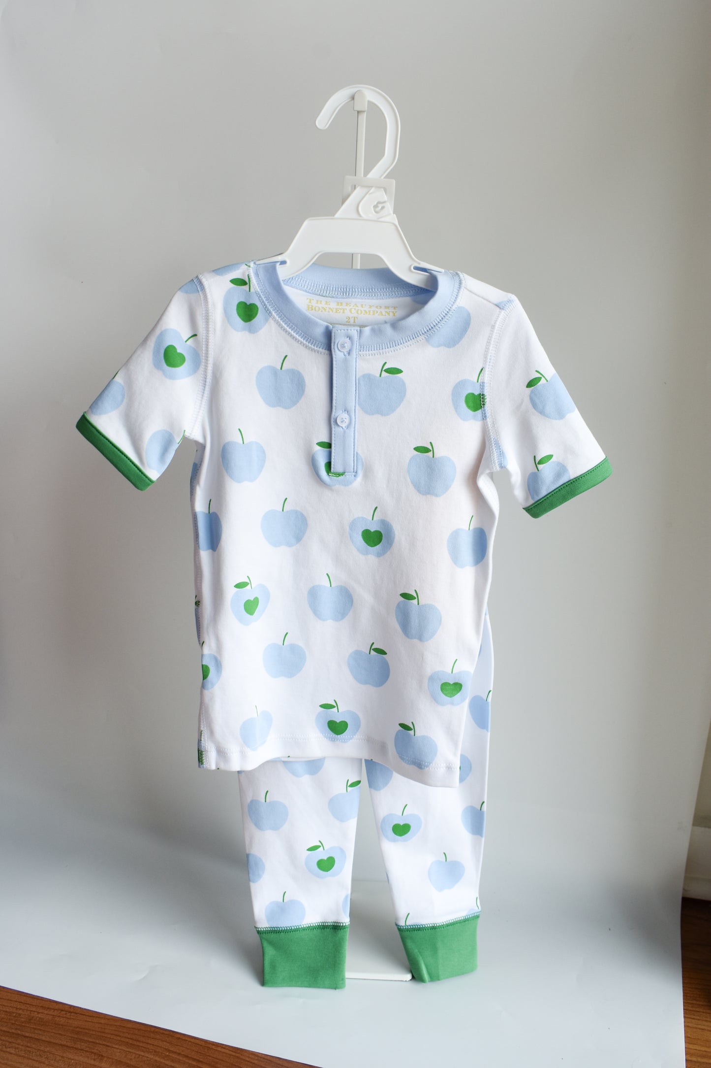 Sutton's Short Sleeve Sleep Set-Blue Applecrest Orchard